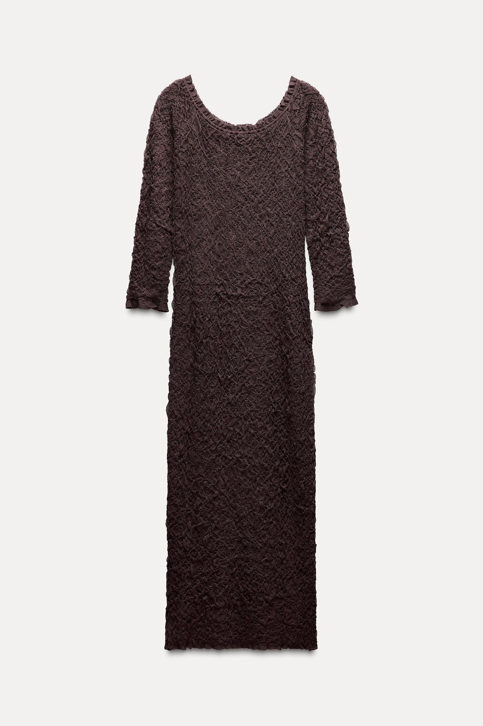 TEXTURED KNIT DRESS Product Image
