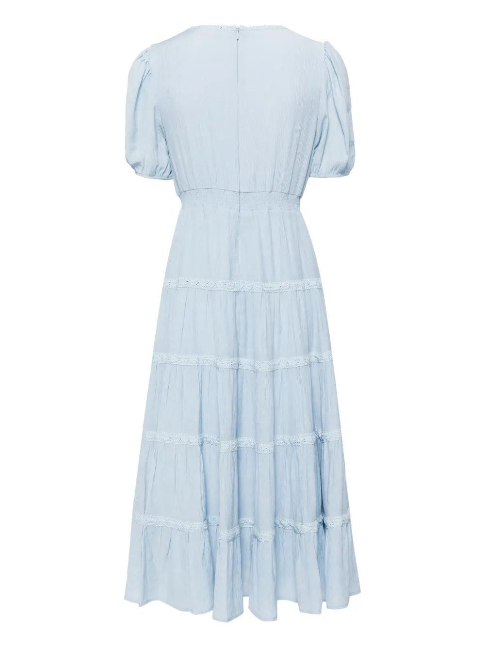 tiered laced mid-lenght dress Product Image
