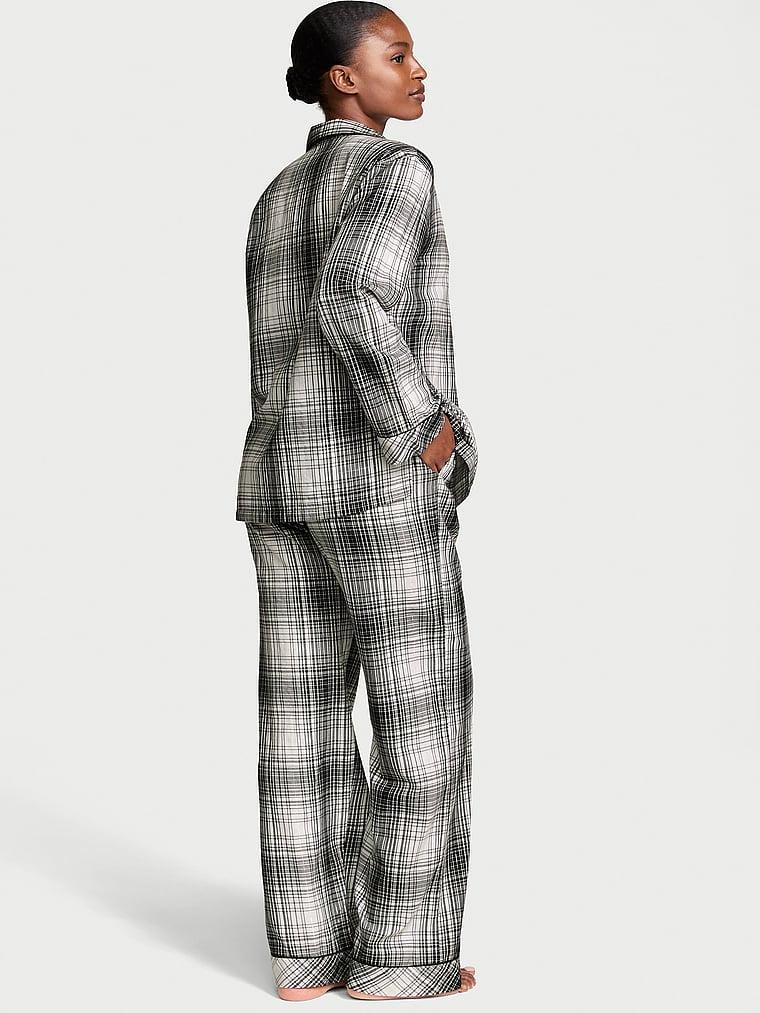Flannel Popover Long Pajama Set Product Image