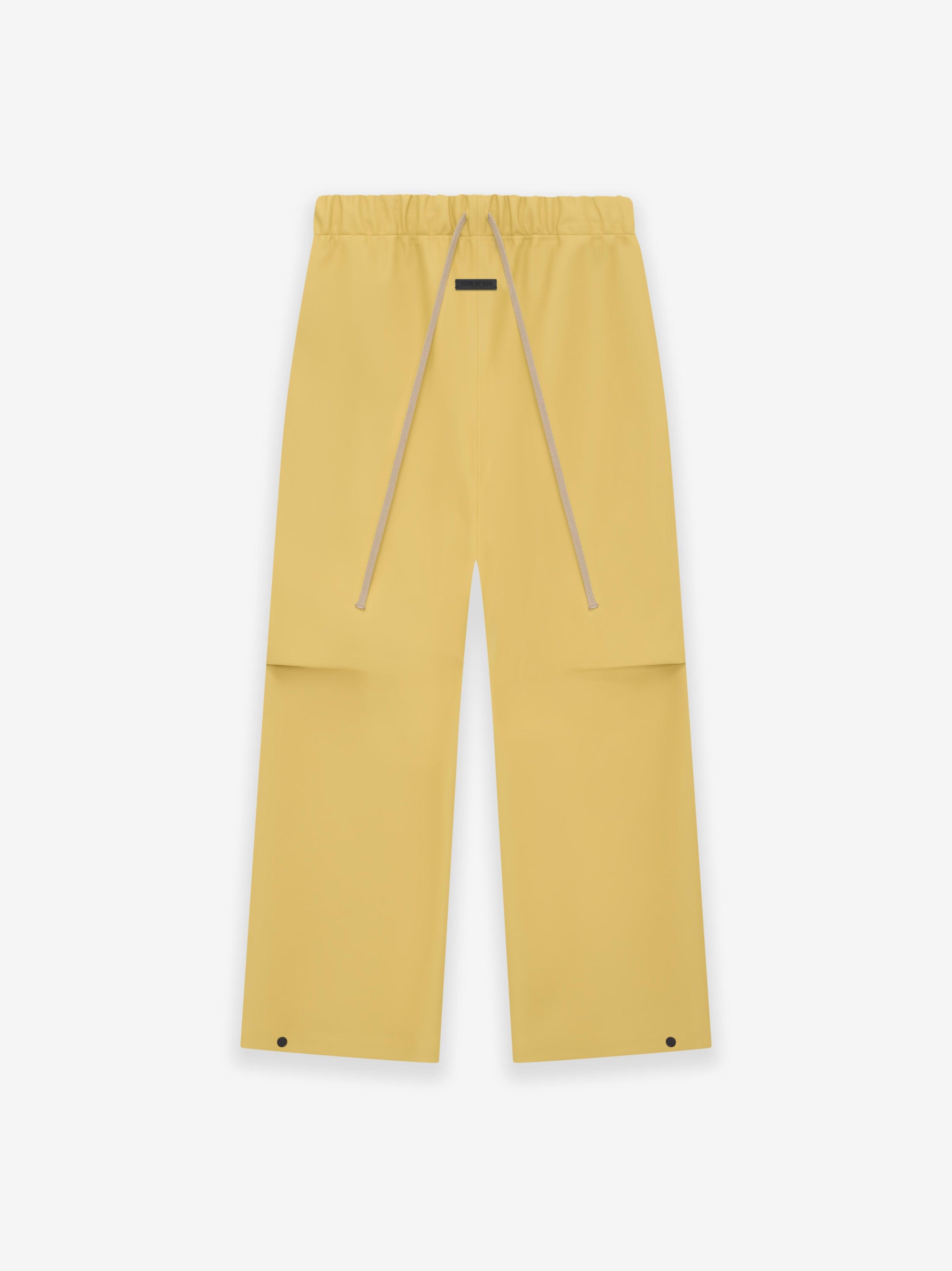 Rubberized Knee Pleat Wide Leg Pant Male Product Image