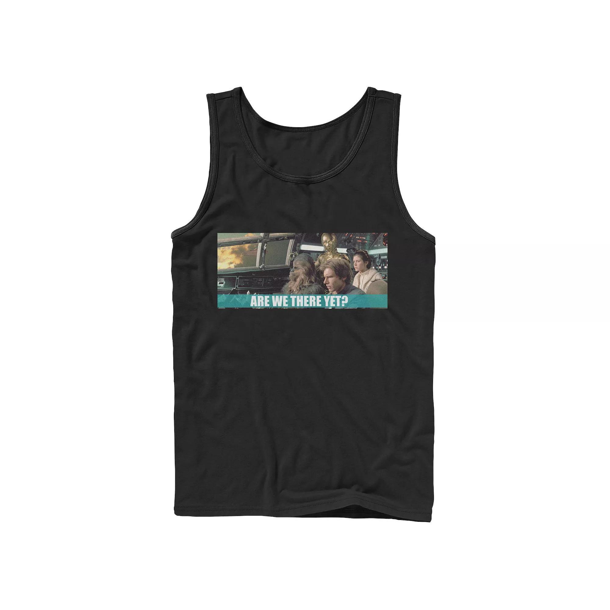 Men's Star Wars Are We There Yet Tank Top, Size: Large, Black Product Image