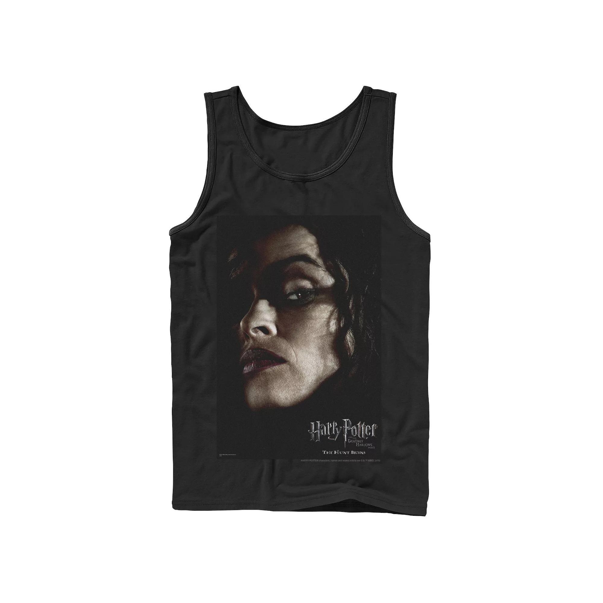 Mens Harry Potter Deathly Hallows Bellatrix Character Poster Graphic Tank Top Product Image