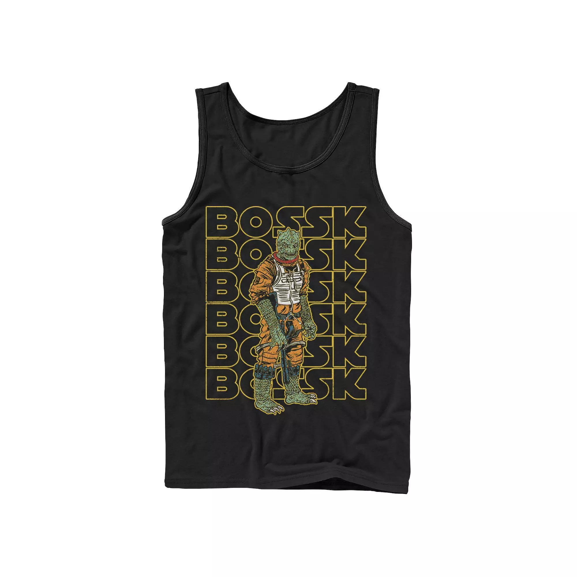Mens Star wars Bossk Word Stack Portrait Tank Top Product Image