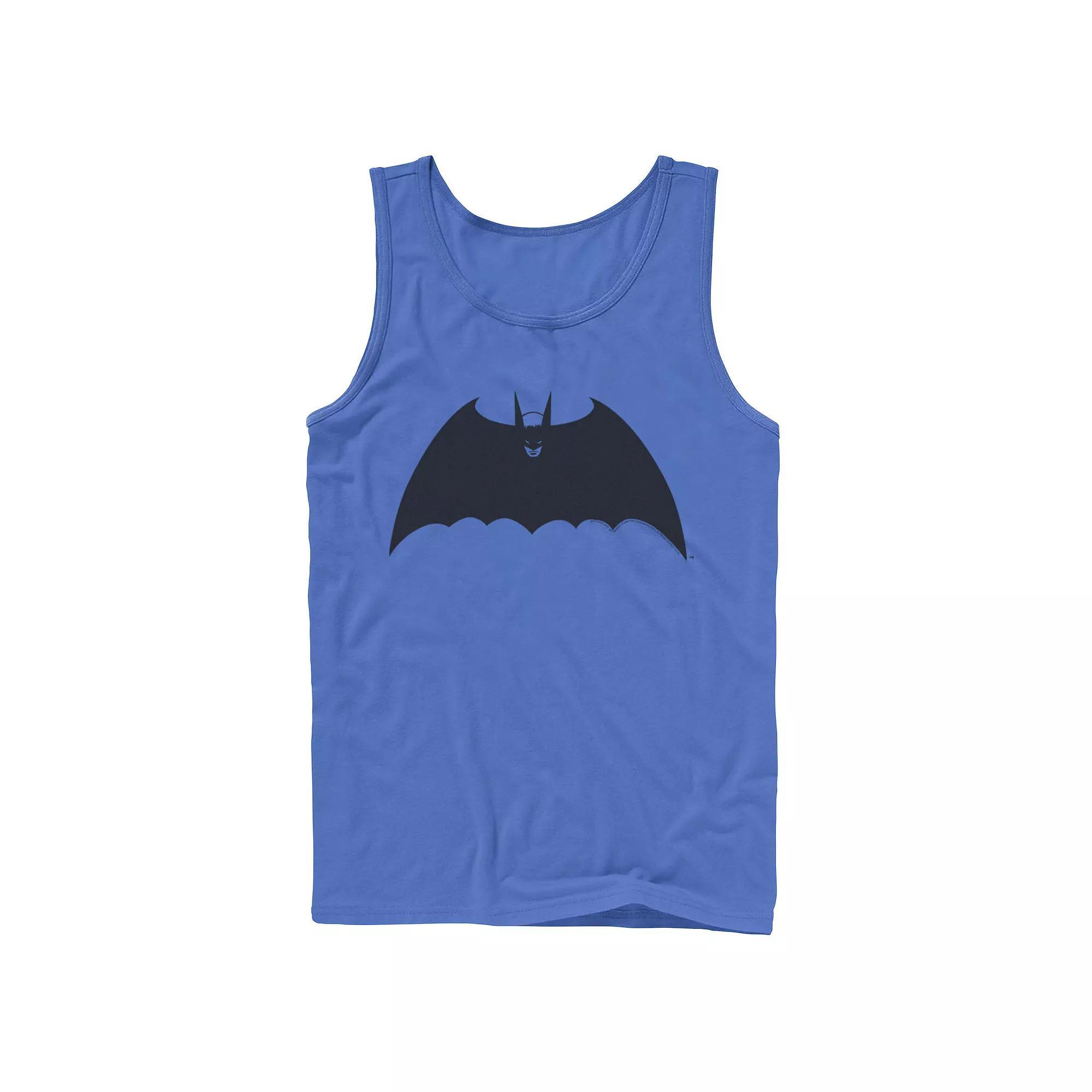 Men's DC Comics Batman Front Portrait Logo Tank Top, Size: Large, Athletic Grey Product Image