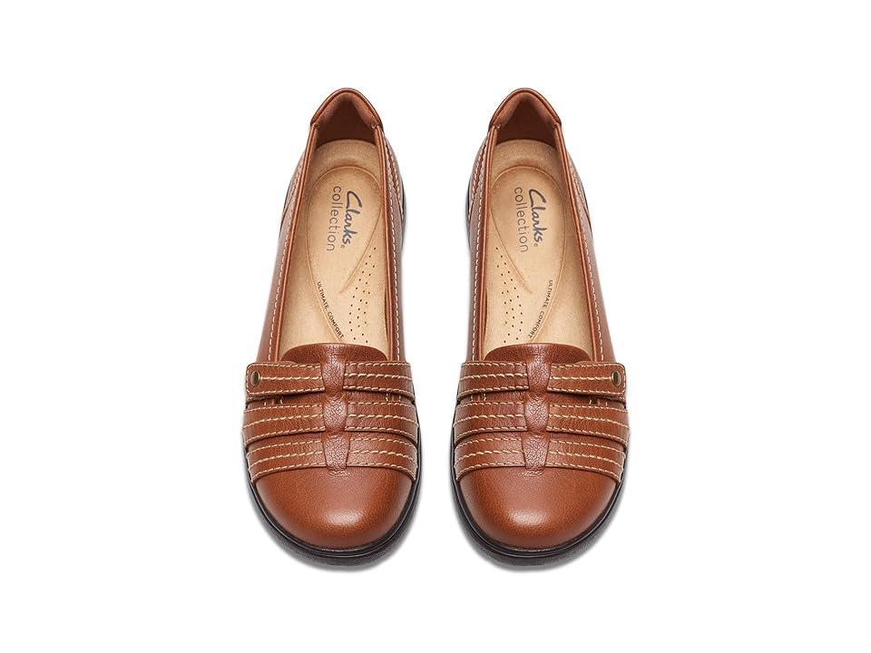 Clarks Carleigh Eliza Leather) Women's Flat Shoes Product Image
