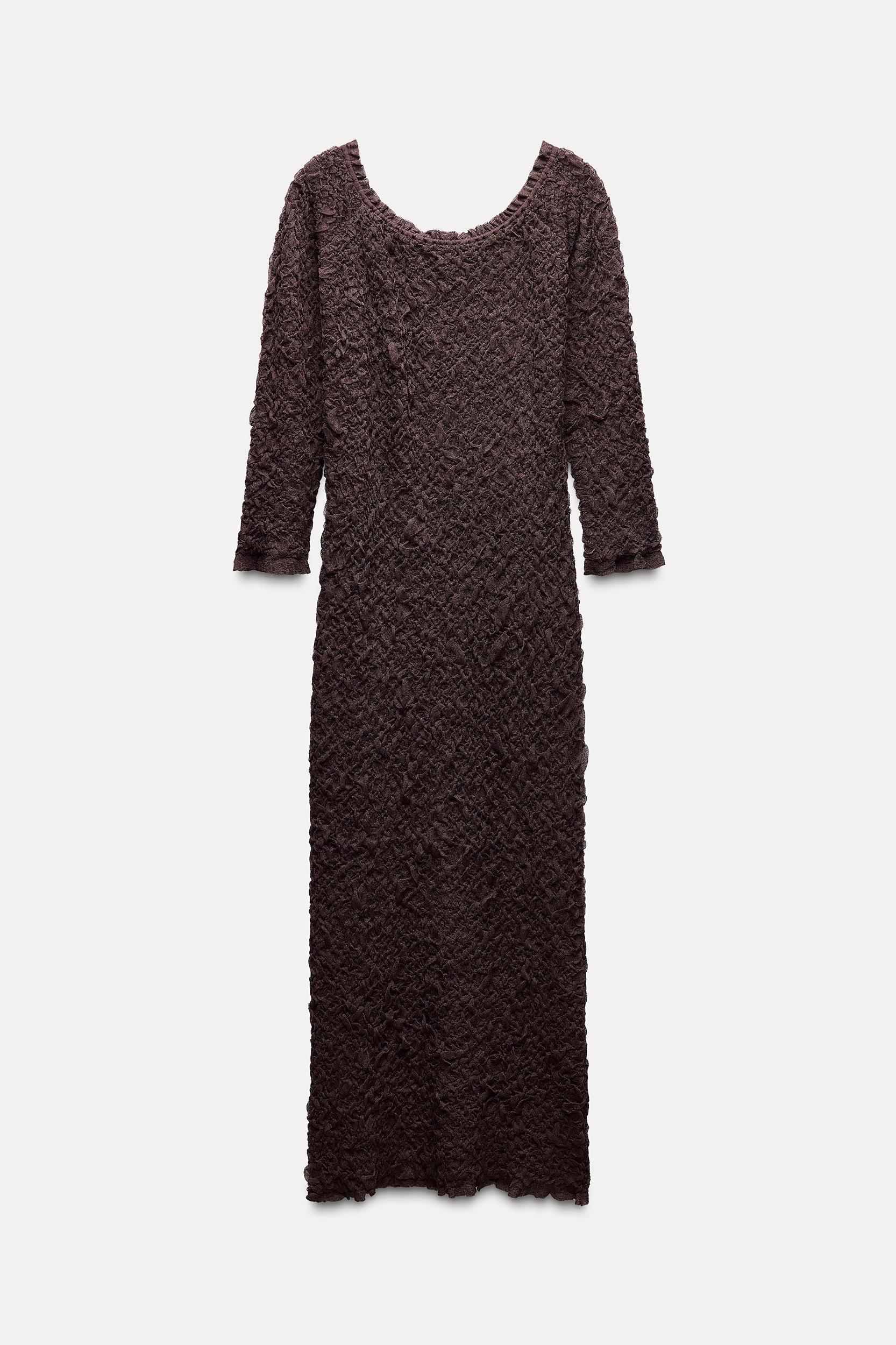 TEXTURED KNIT DRESS Product Image