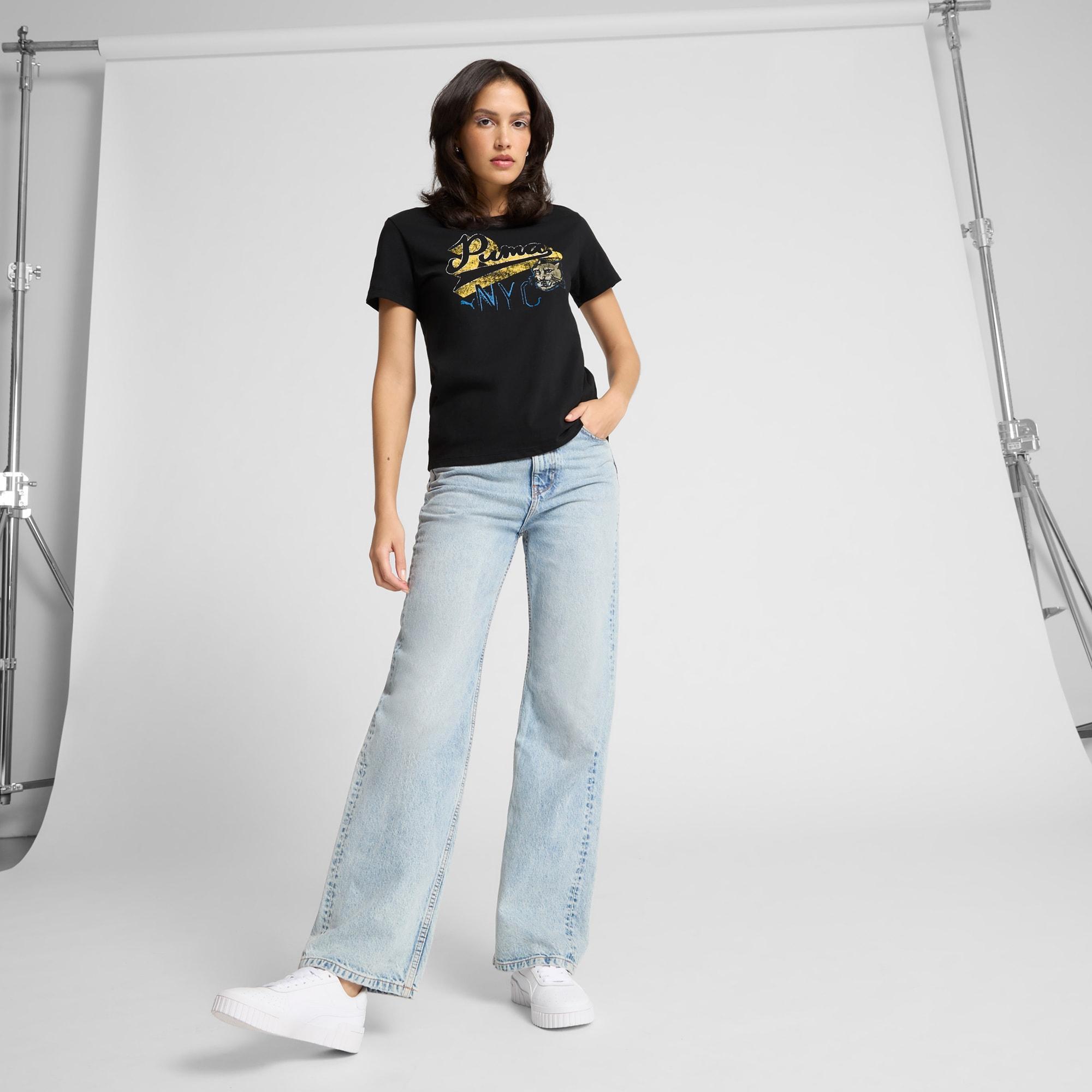 PUMA GRAPHICS NYC Remix Women's T-Shirt Product Image