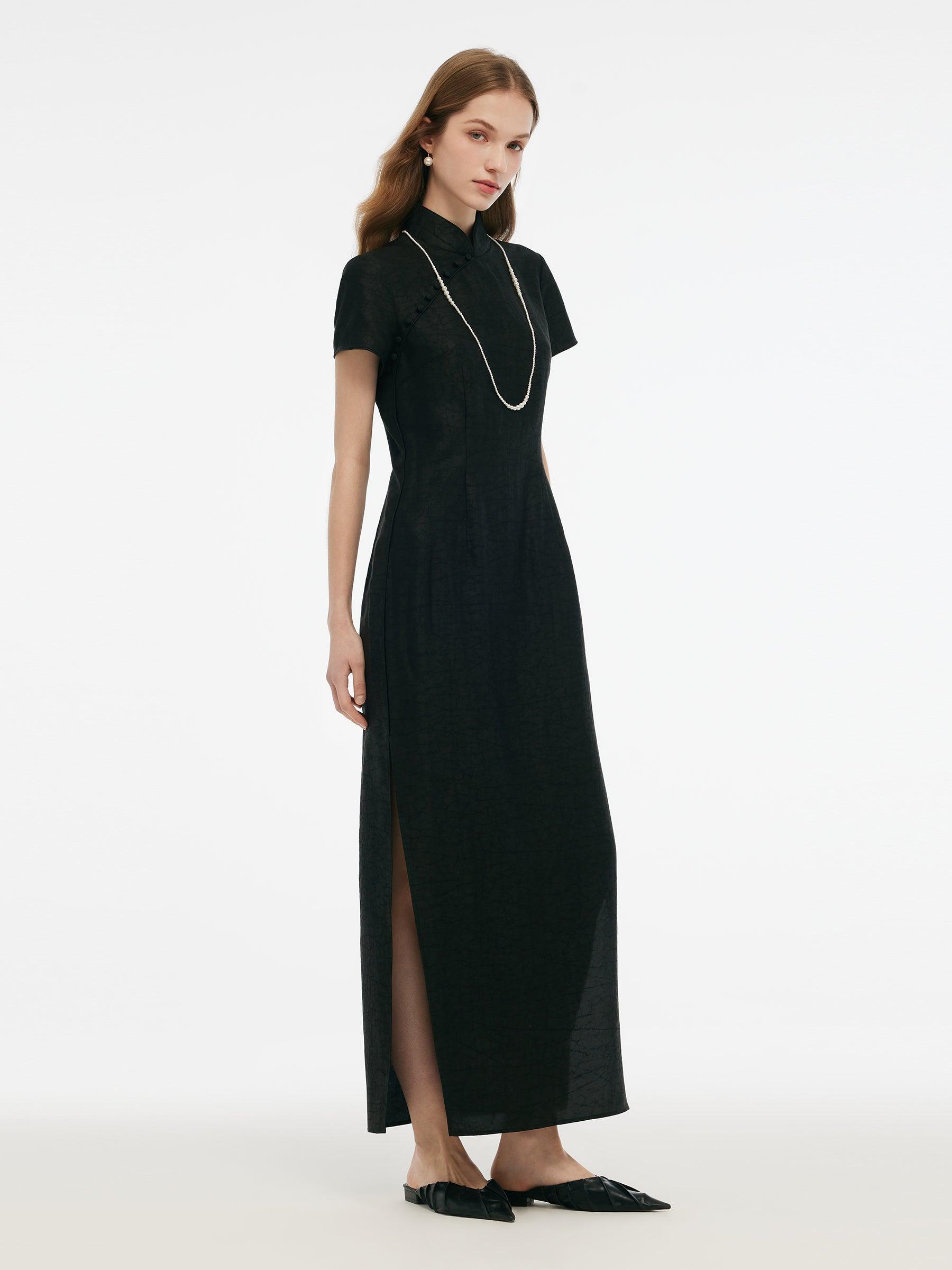 18MM Xiang Yun Silk Women Qipao Maxi Dress Product Image