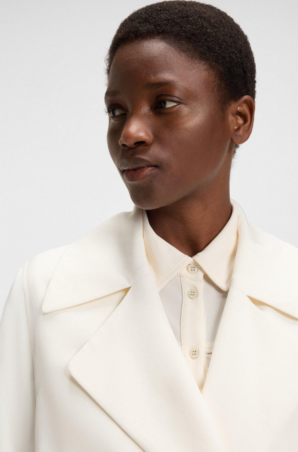 BOSS - Trench coat with fabric belt - White Product Image