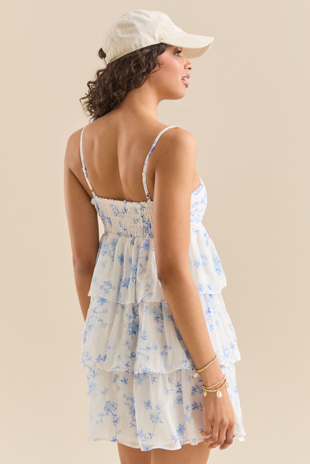 Madeline Floral Mini Dress Product Image