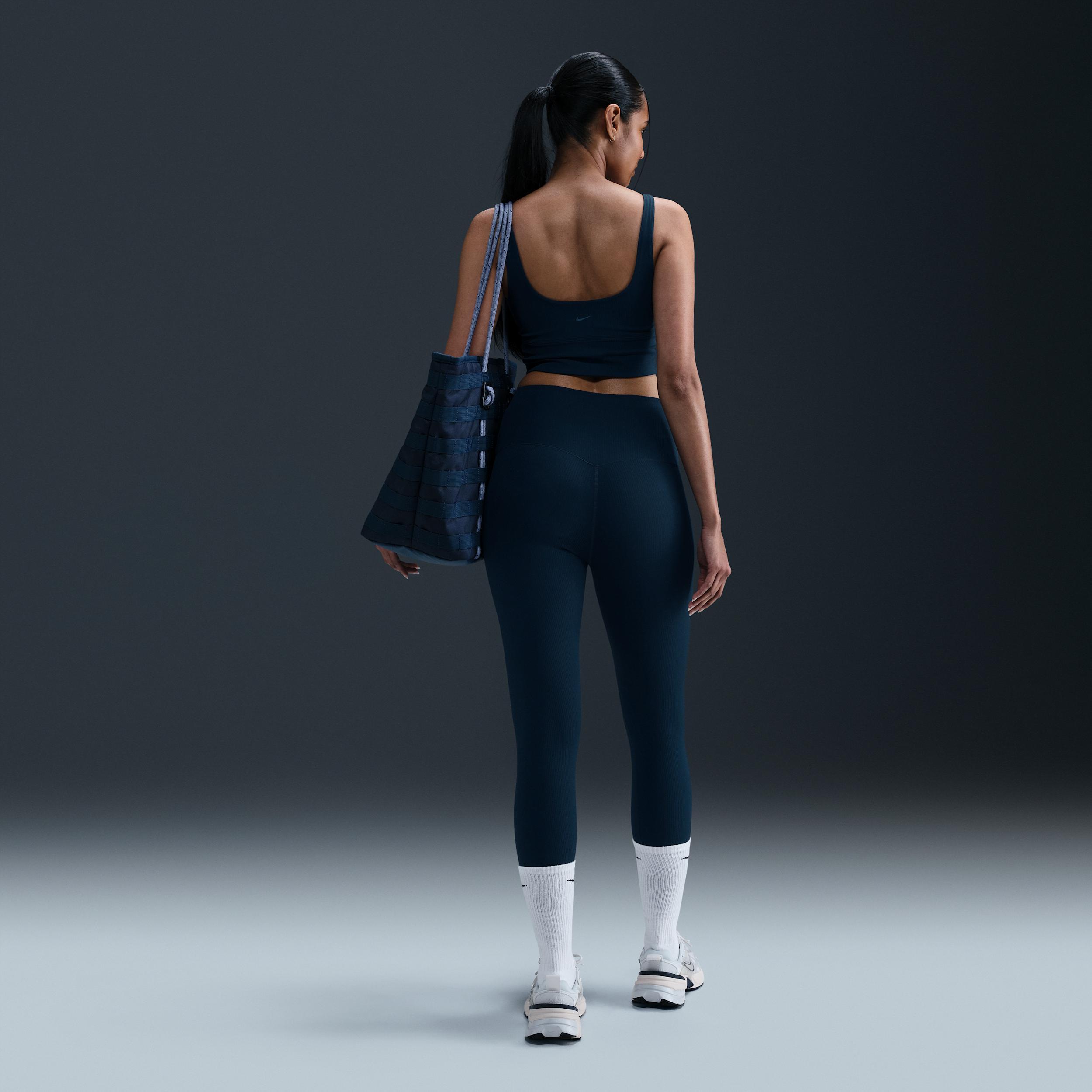 Nike Women's Zenvy Rib Gentle-Support High-Waisted 7/8 Leggings Product Image