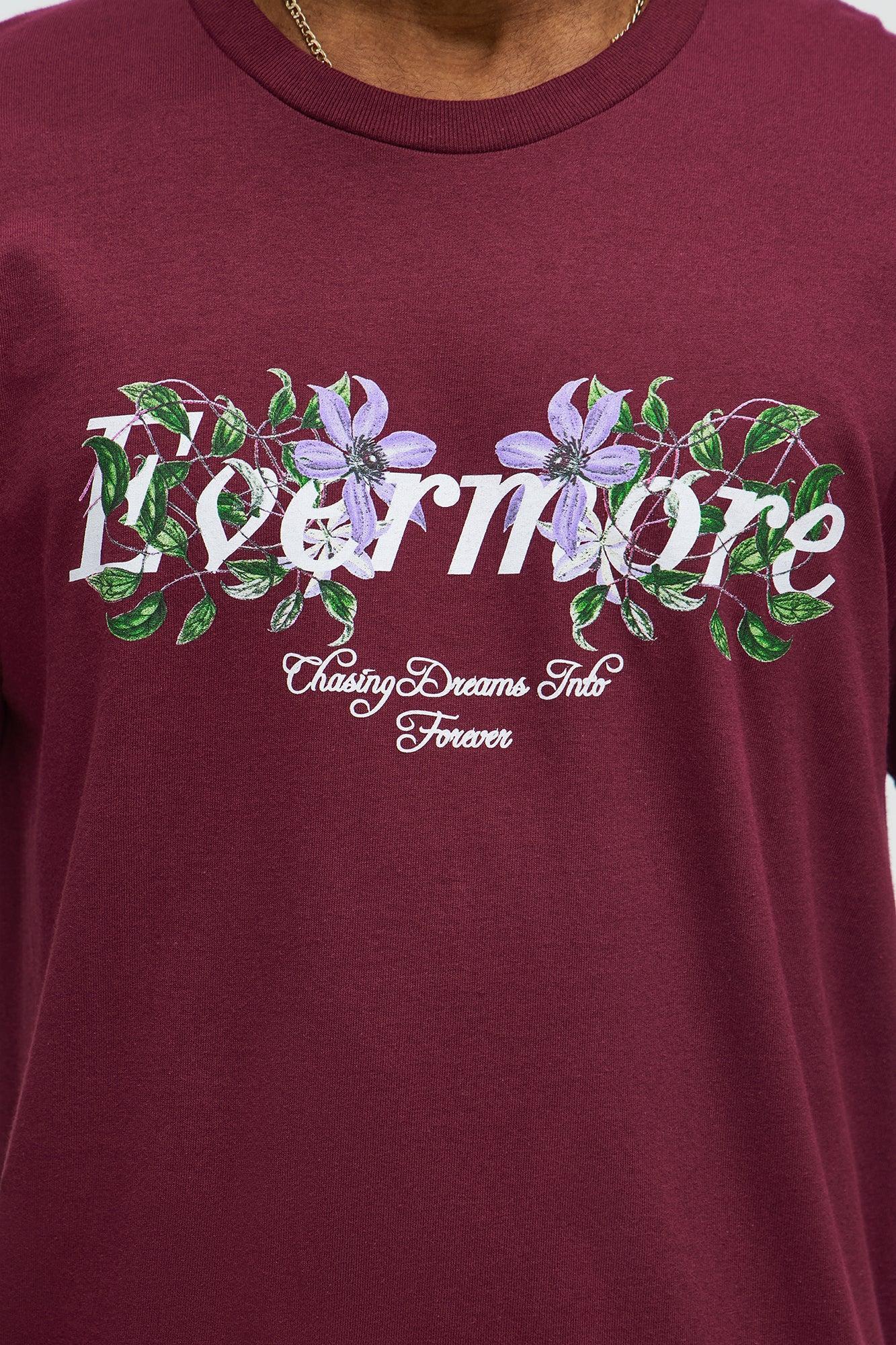 Evermore Short Sleeve Tee - Burgundy Product Image