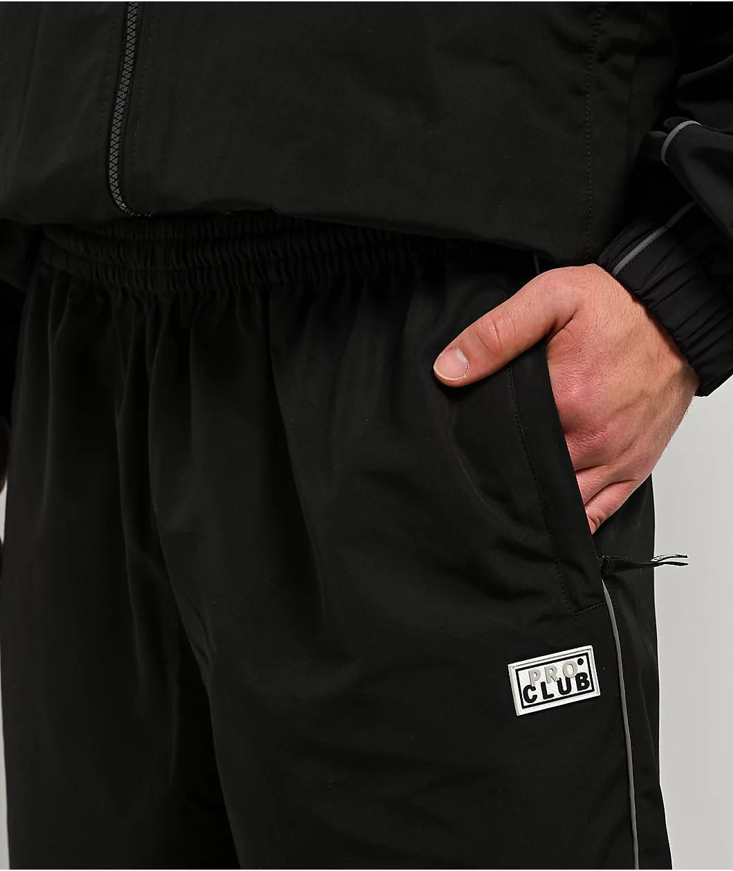 Pro Club Heavyweight Black Track Pants Product Image