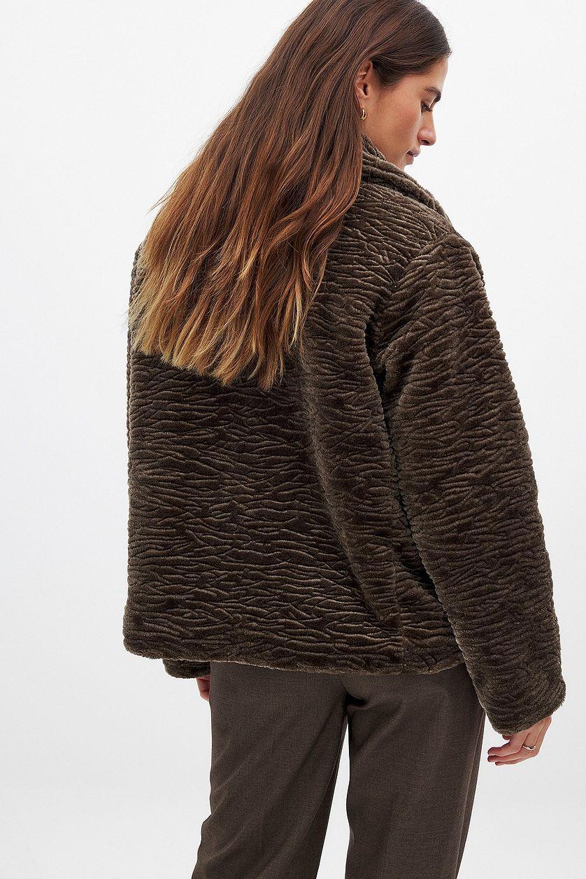 Faux Fur Short Jacket Product Image