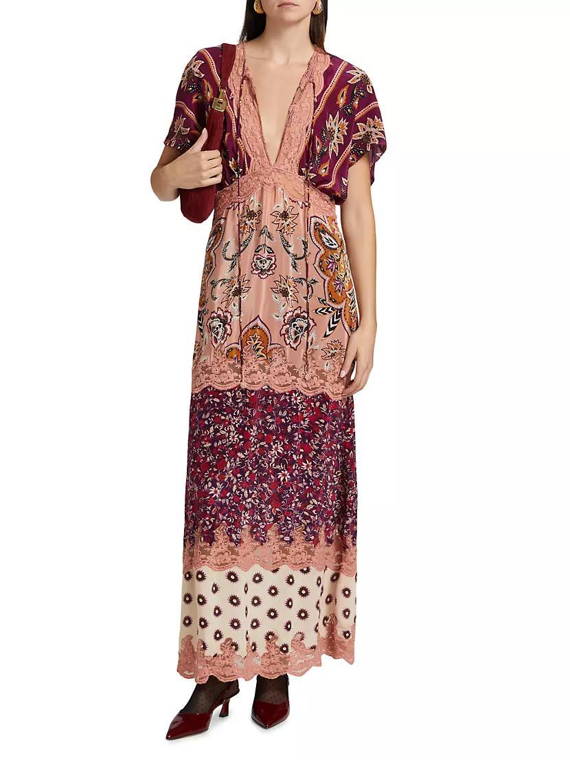 Glam Tapestry Maxi Dress Product Image