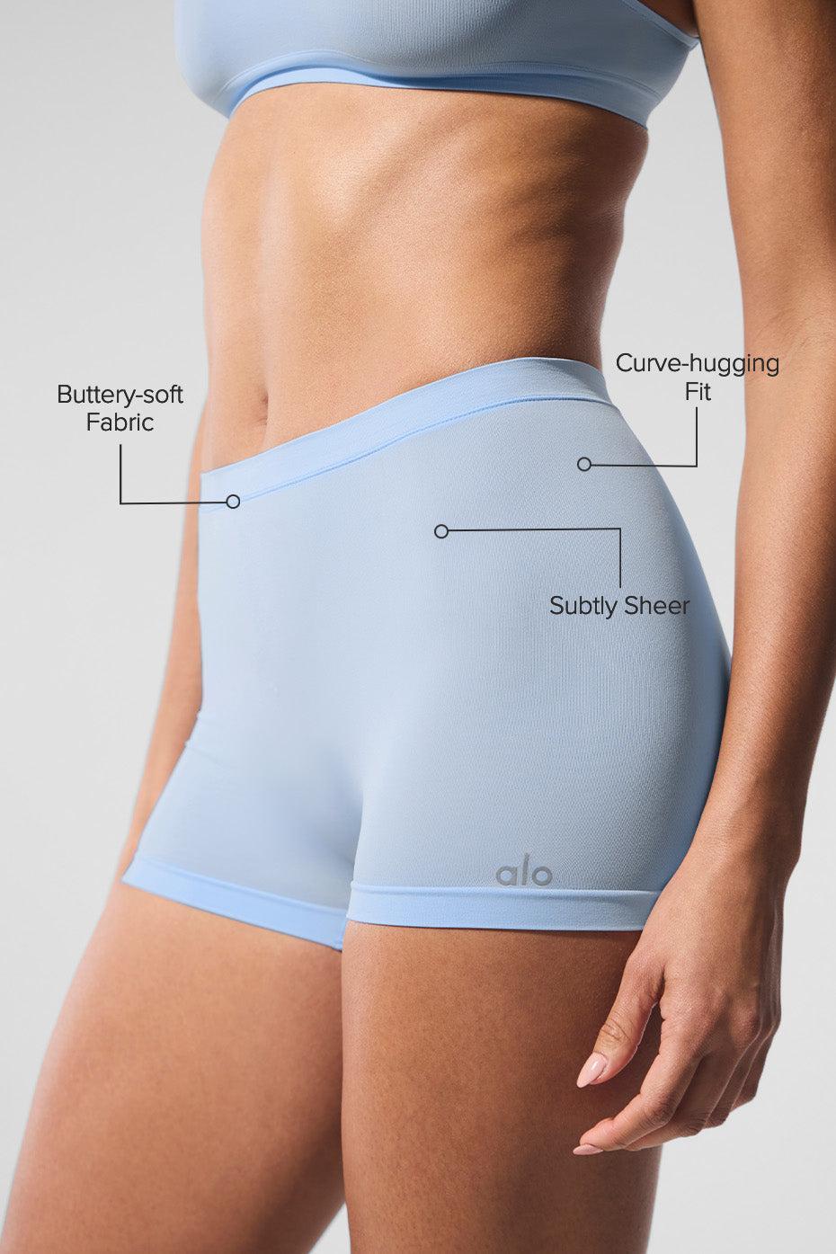 Sheer Glow Boyshort - Seashell Blue Female Product Image