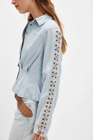 Lala Lace Button Down Product Image