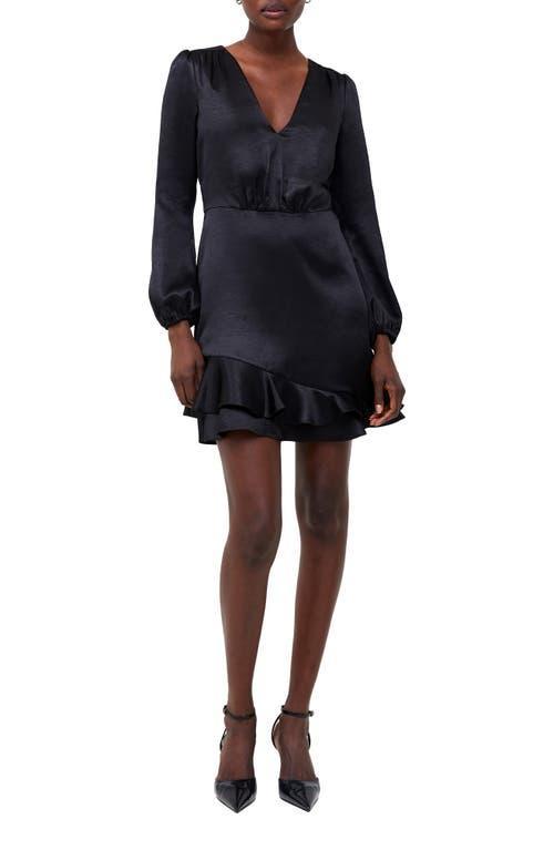 French Connection Womens Denney Satin V-Neck Dress Product Image