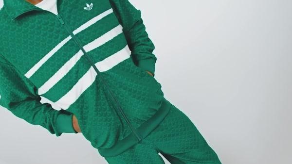adidas Monogram Track Top Dark Brown XS Mens Product Image
