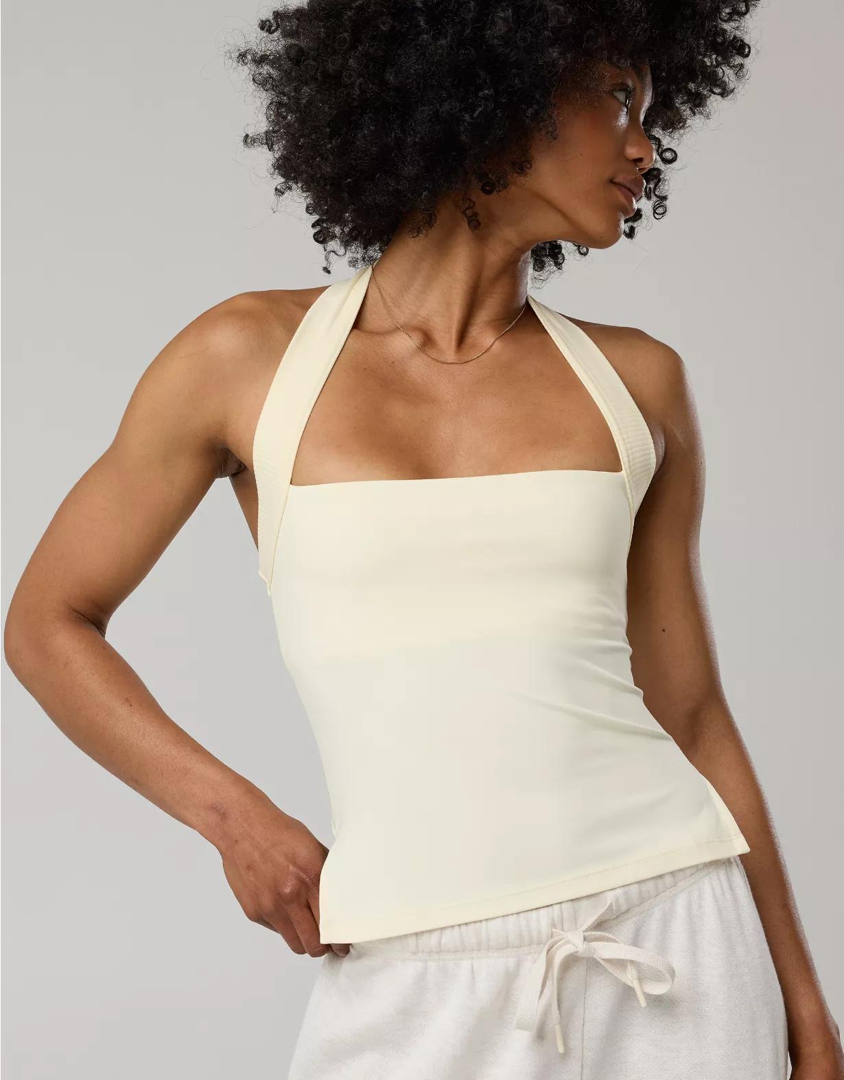 OFFLINE By Aerie Real Me XTRA Halter Tank Top Product Image