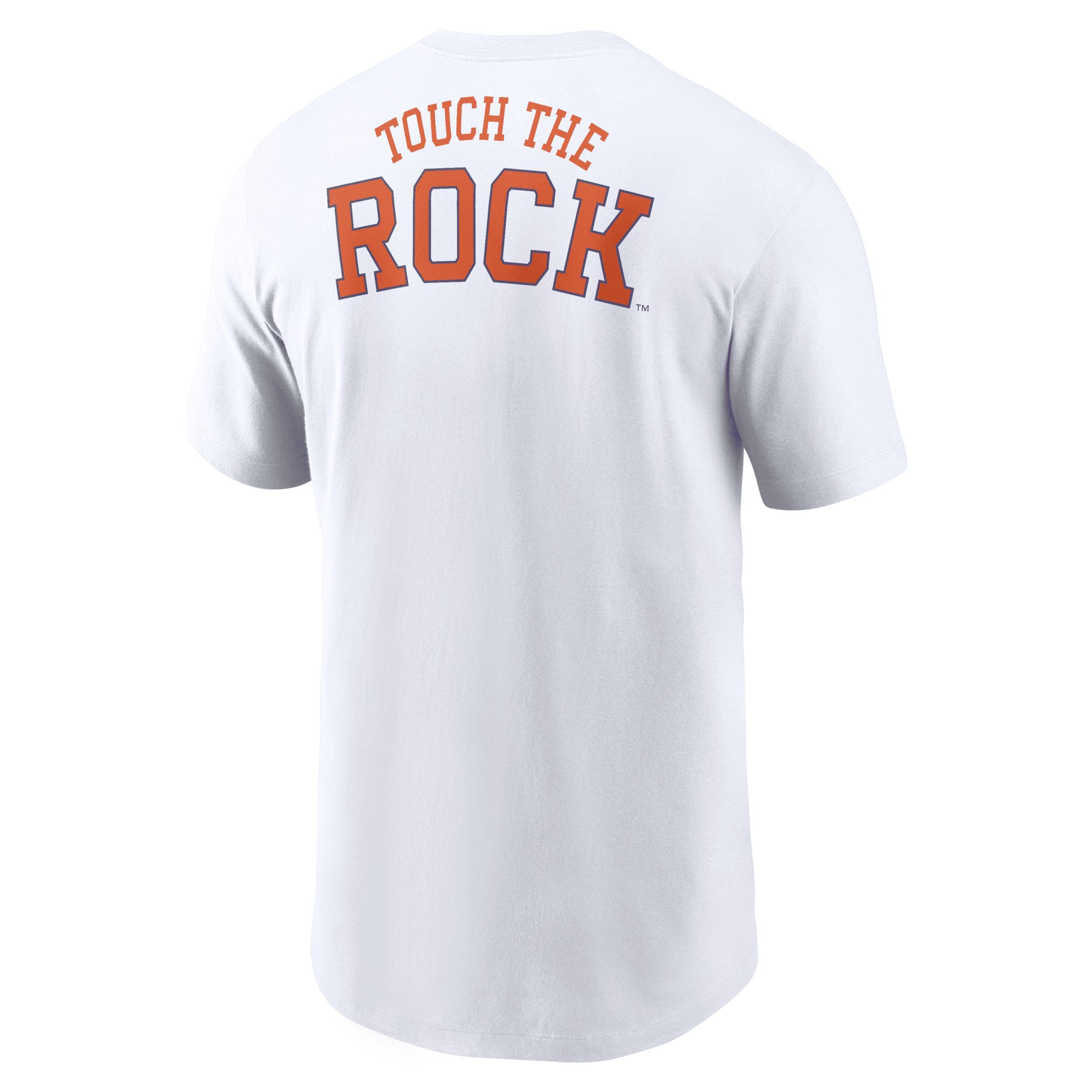 Men's Nike White Clemson Tigers Blitz 2-Hit T-Shirt, Size: Large Product Image
