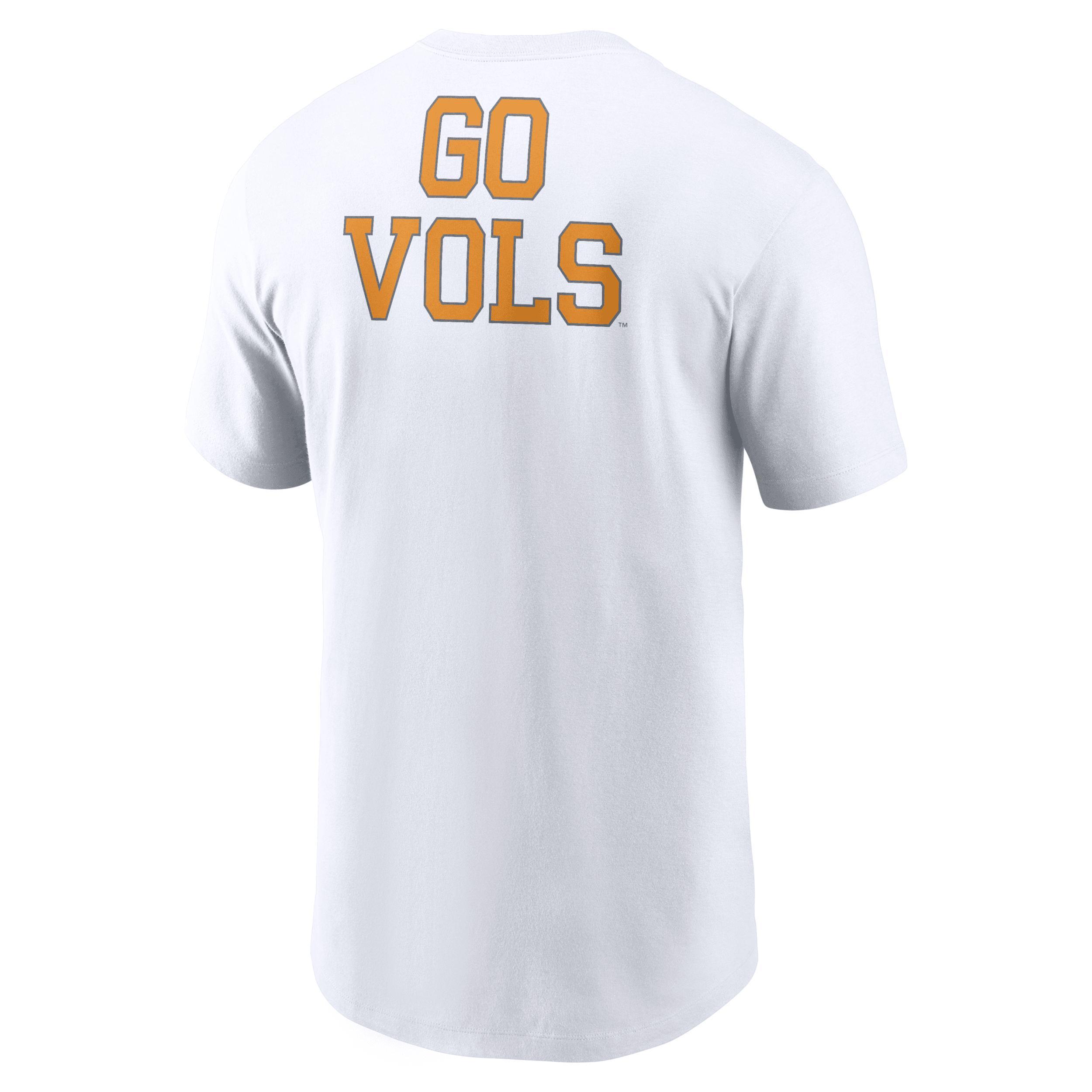 Men's Nike White Tennessee Volunteers Blitz 2-Hit T-Shirt, Size: XL Product Image