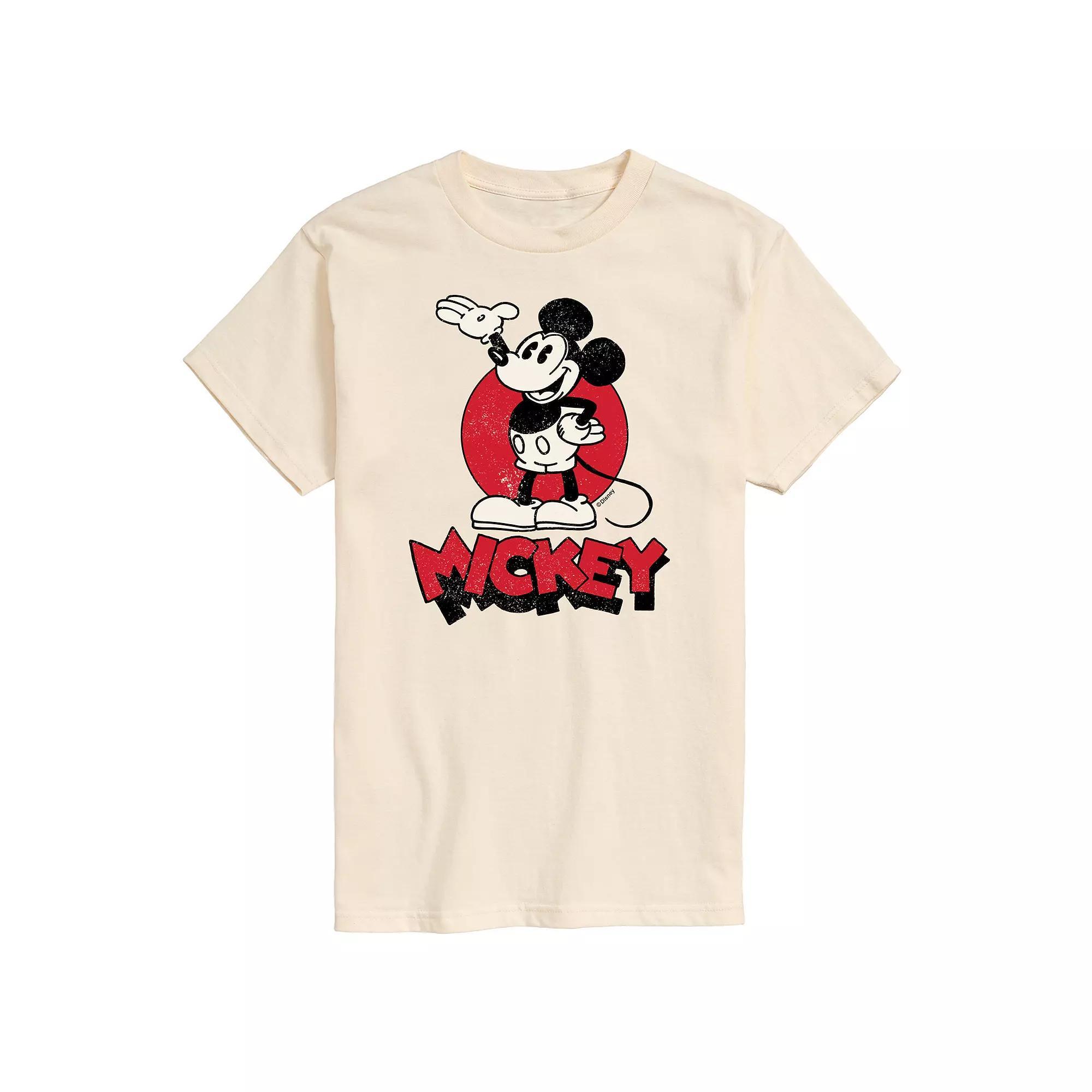 Disney's Mickey Heritage Men's Graphic Tee, Size: Large, Gray Product Image