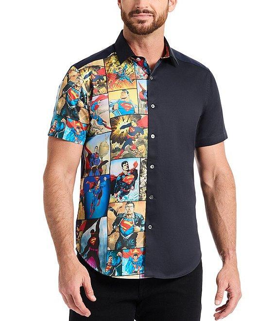 Robert Graham Superman X Robert Graham My Hero Short Sleeve Woven Shirt Product Image