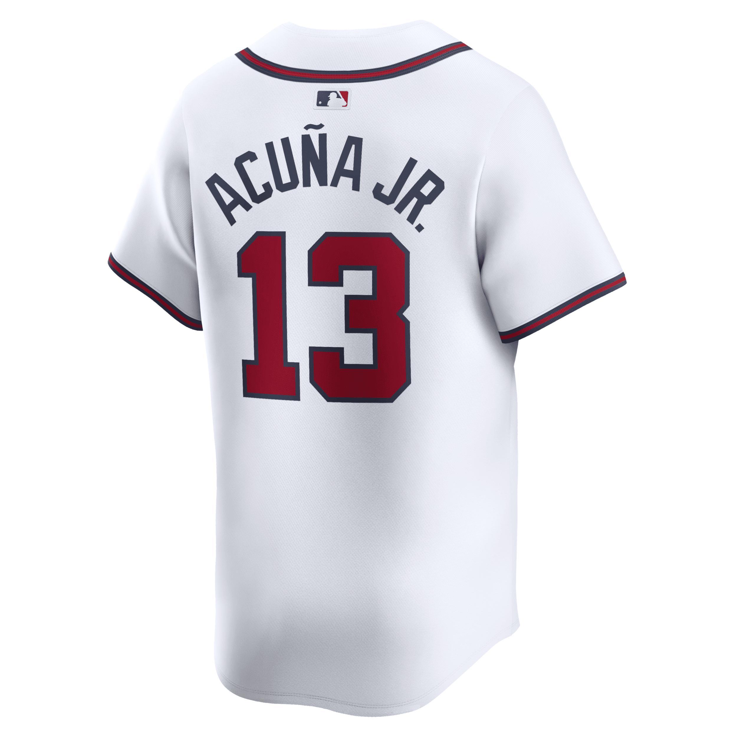 Men's Nike Ozzie Albies White Atlanta Braves Home Limited Player Jersey, Size: XL Product Image