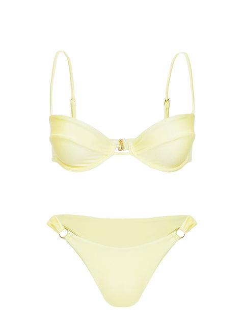 Presson Shine Underwire Bikini Top Yellow Product Image