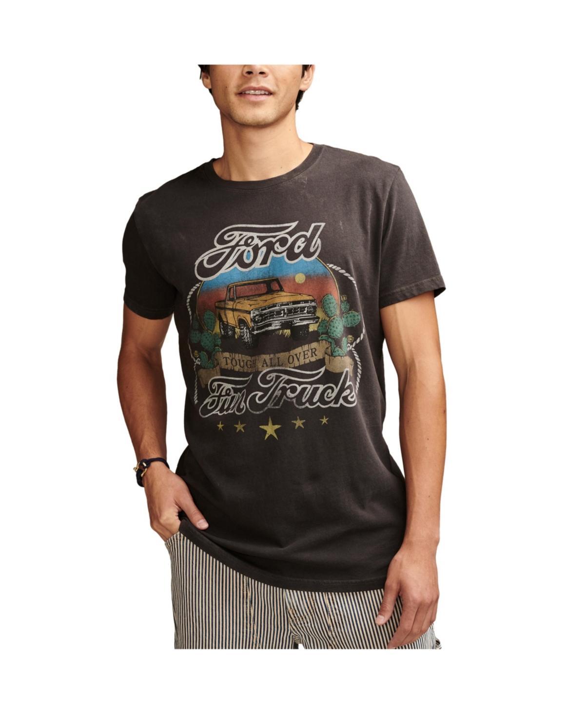 Lucky Brand Ford Fun Truck (Jet ) Men's Short Sleeve Knit Product Image