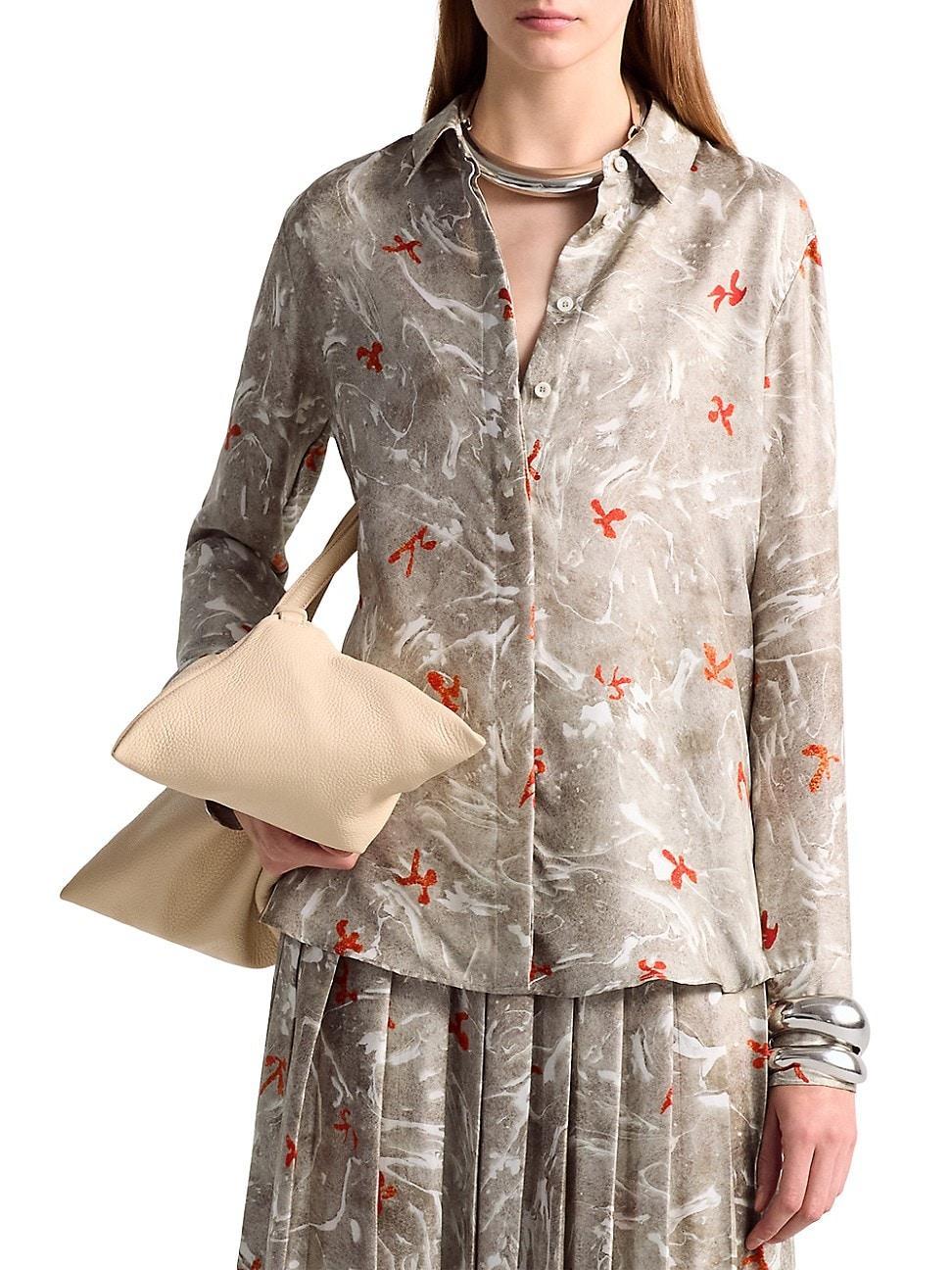 Womens Chika Bird Print Shirt Product Image