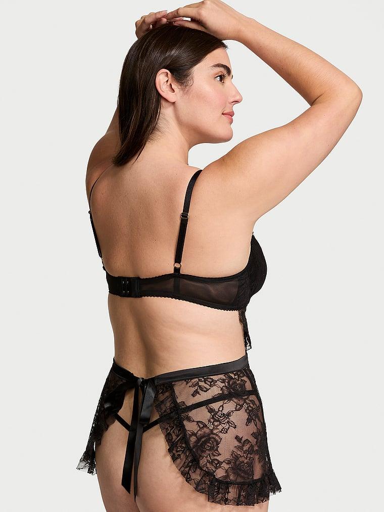 Wicked Unlined Rose Lace Apron Set Product Image
