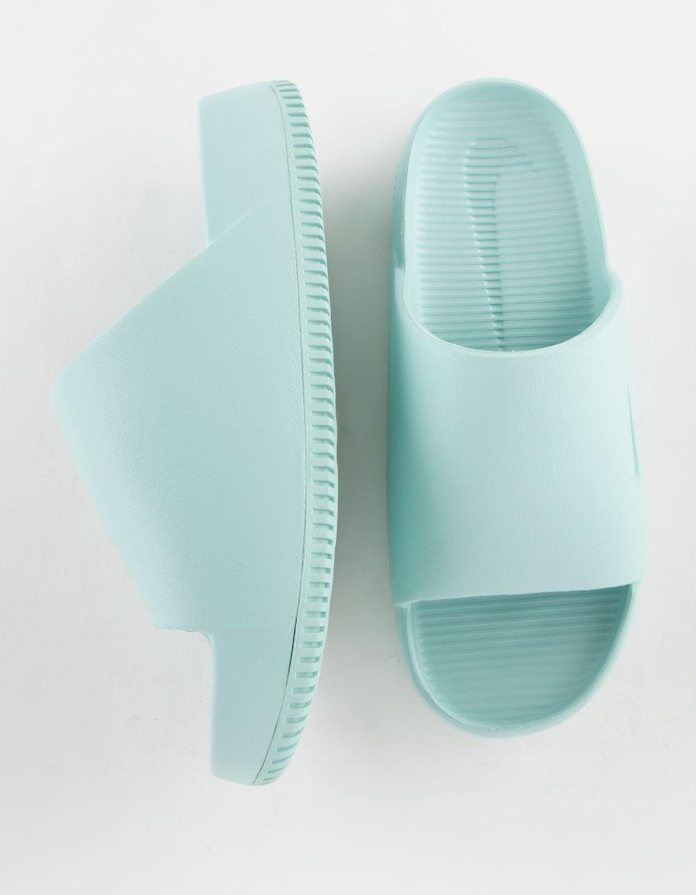 NIKE Calm Womens Slide Sandals - WHITE Product Image