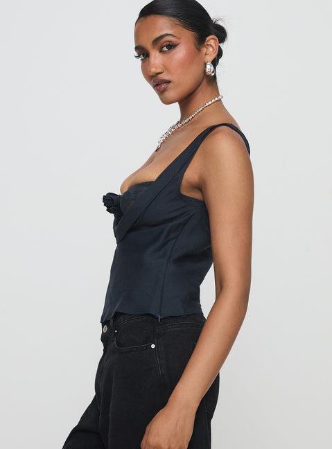Delilah Top Navy Product Image