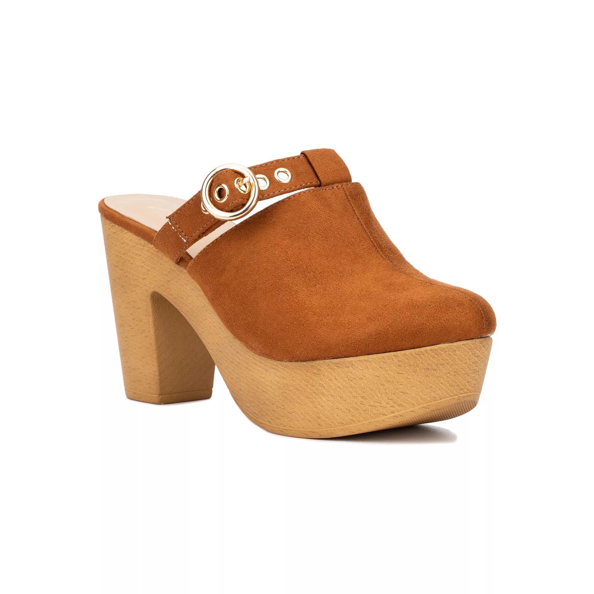 New York & Company Nyomi Women's Clogs, Size: 6, Red Product Image