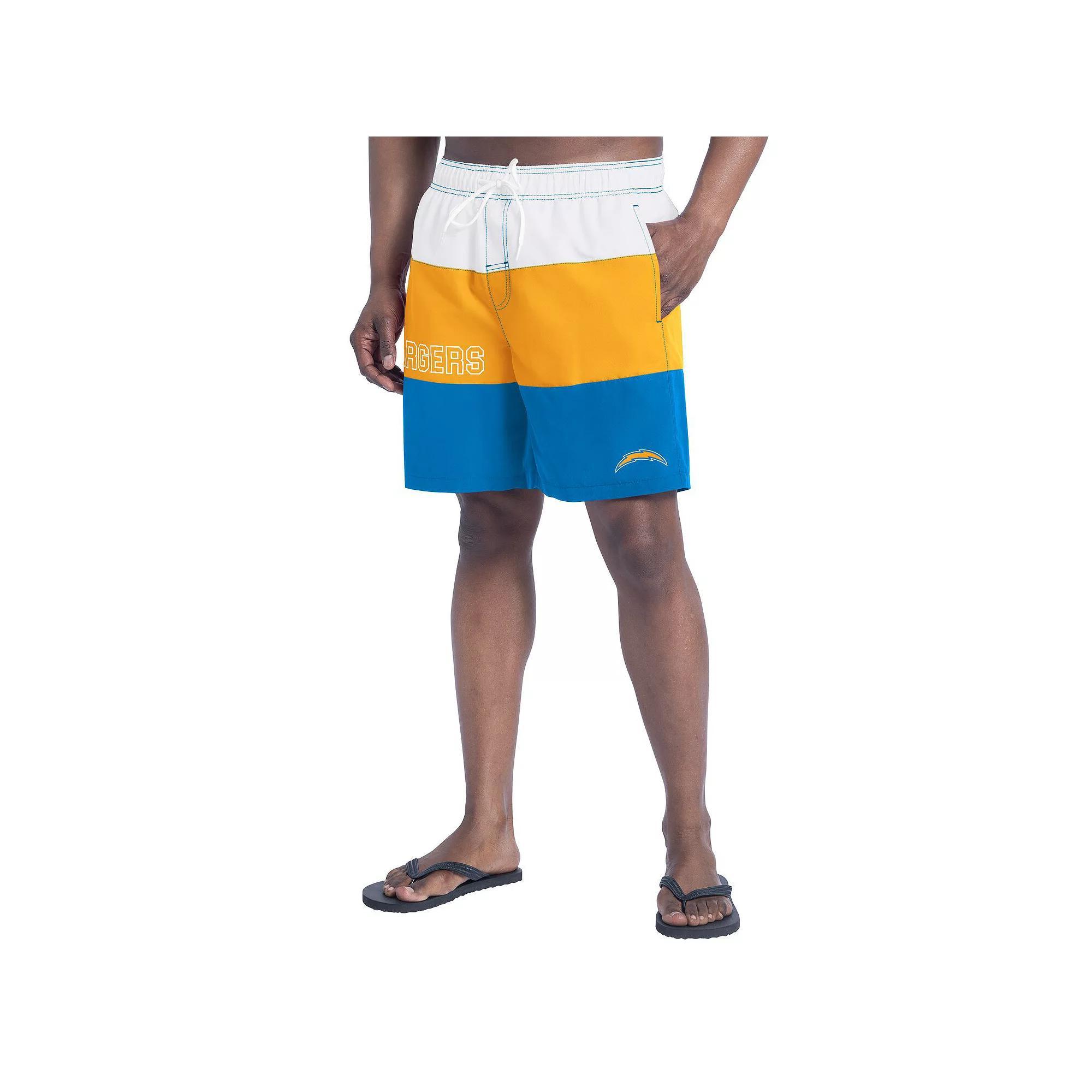 Mens G-III Sports by Carl Banks Royal/Gray Indianapolis Colts Sunrise Volley Swim Shorts Product Image
