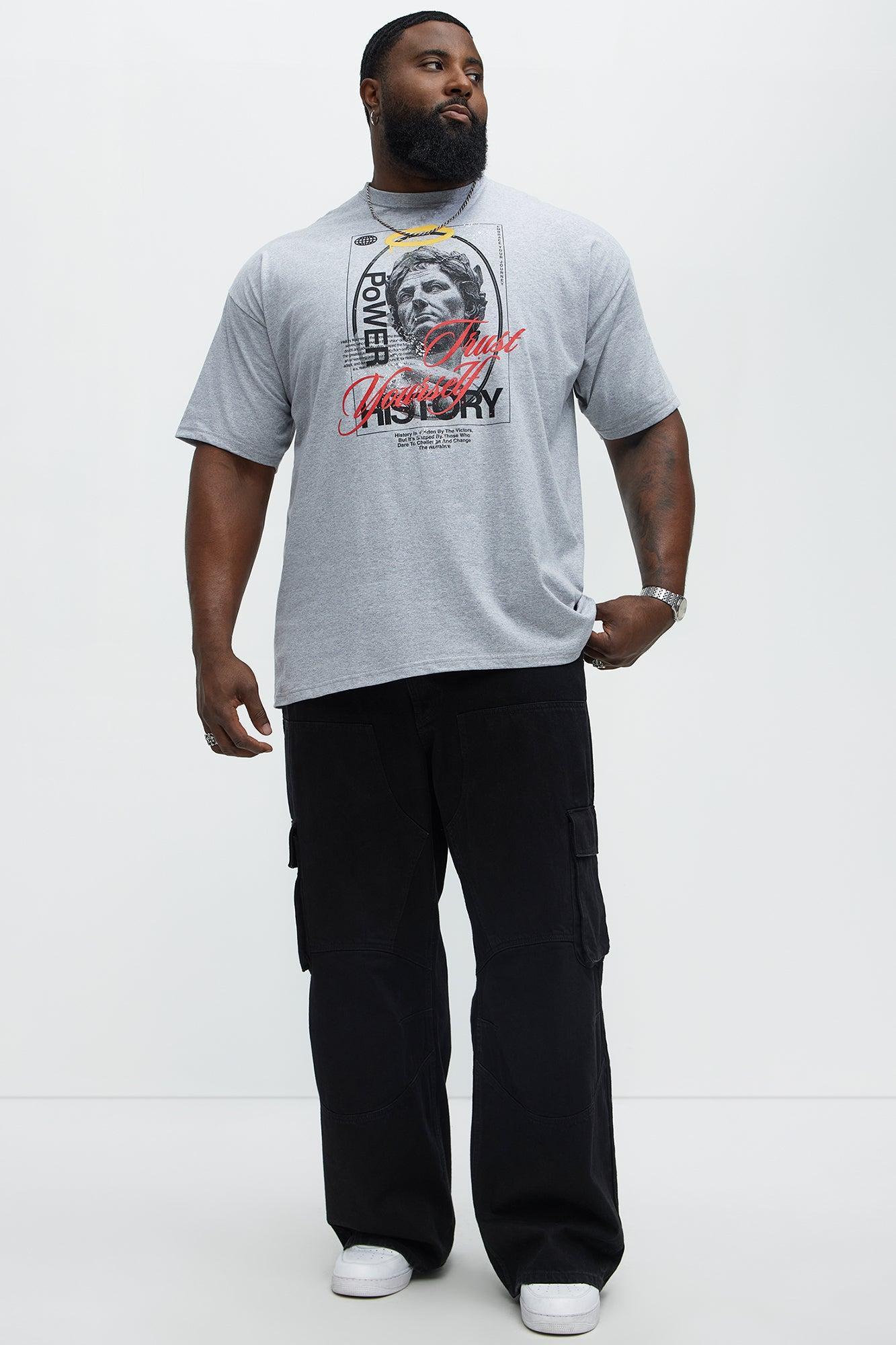 Power Of History Short Sleeve Tee - Grey Product Image