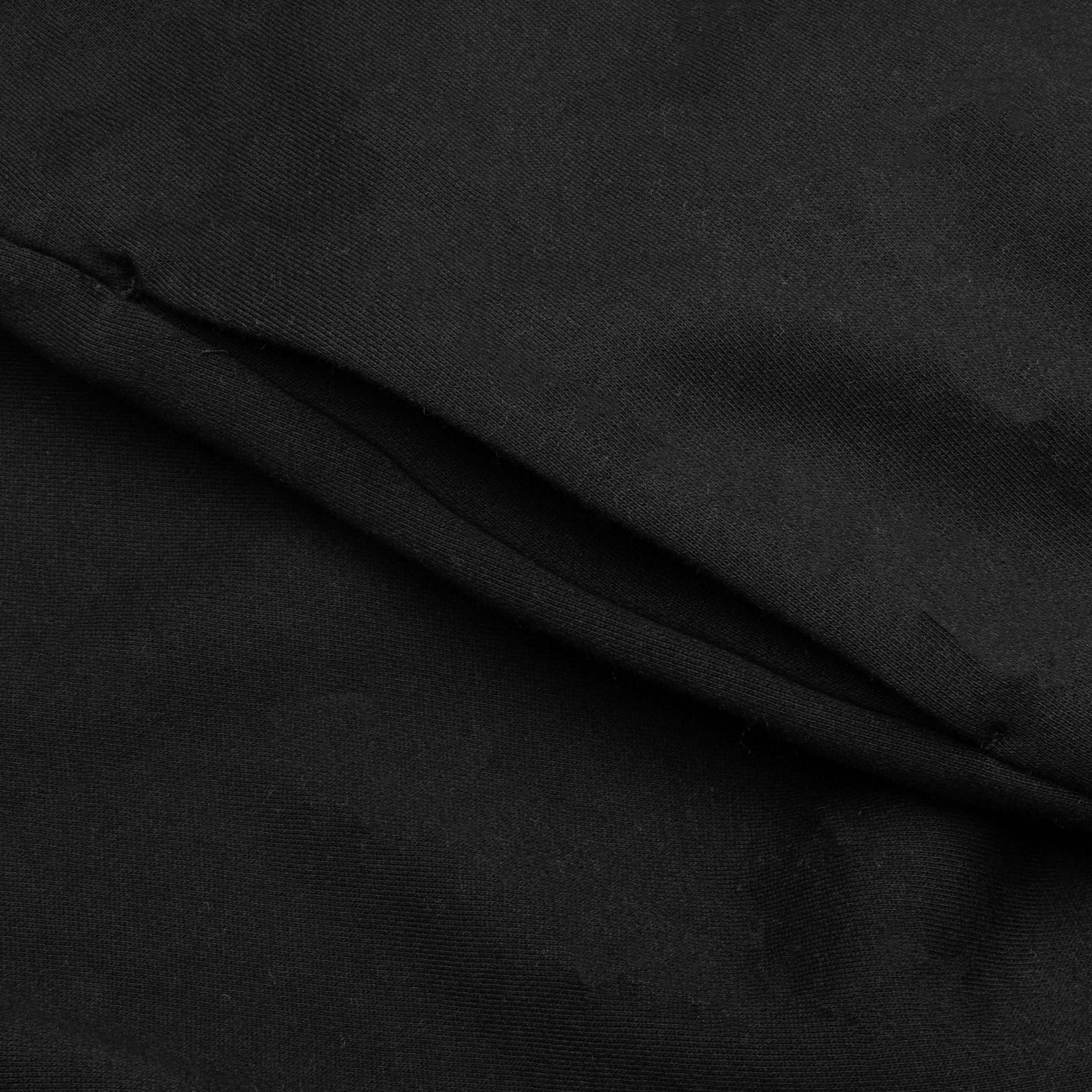 Nylon Fleece Hoodie - Jet Black Male Product Image