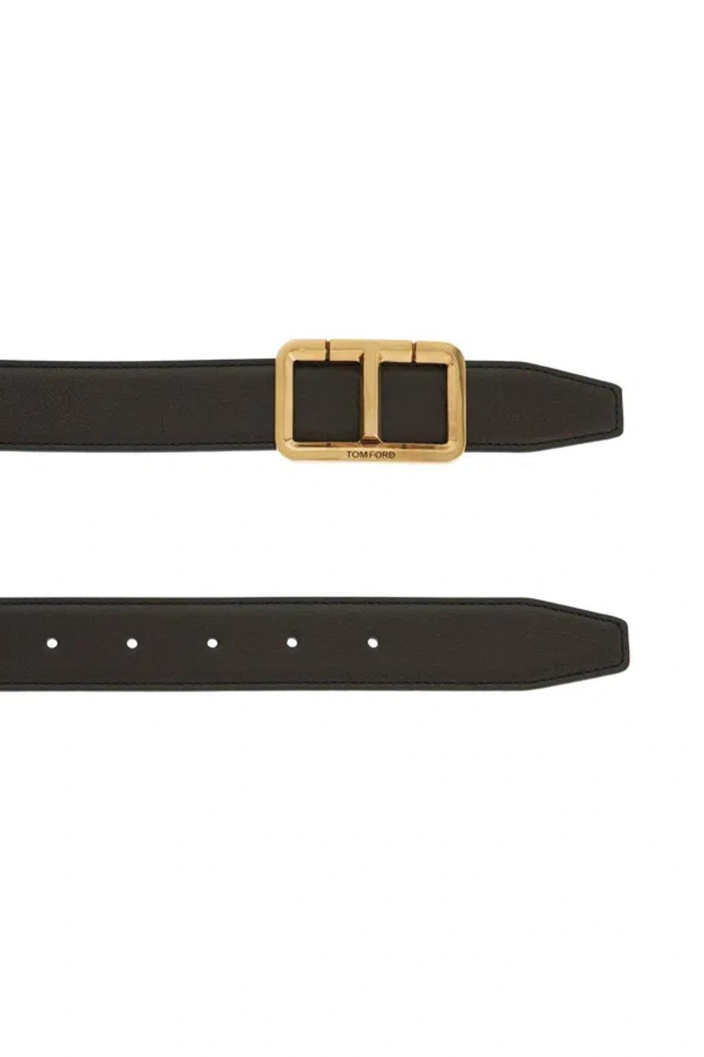 TOM FORD Leather Belt In Black Product Image