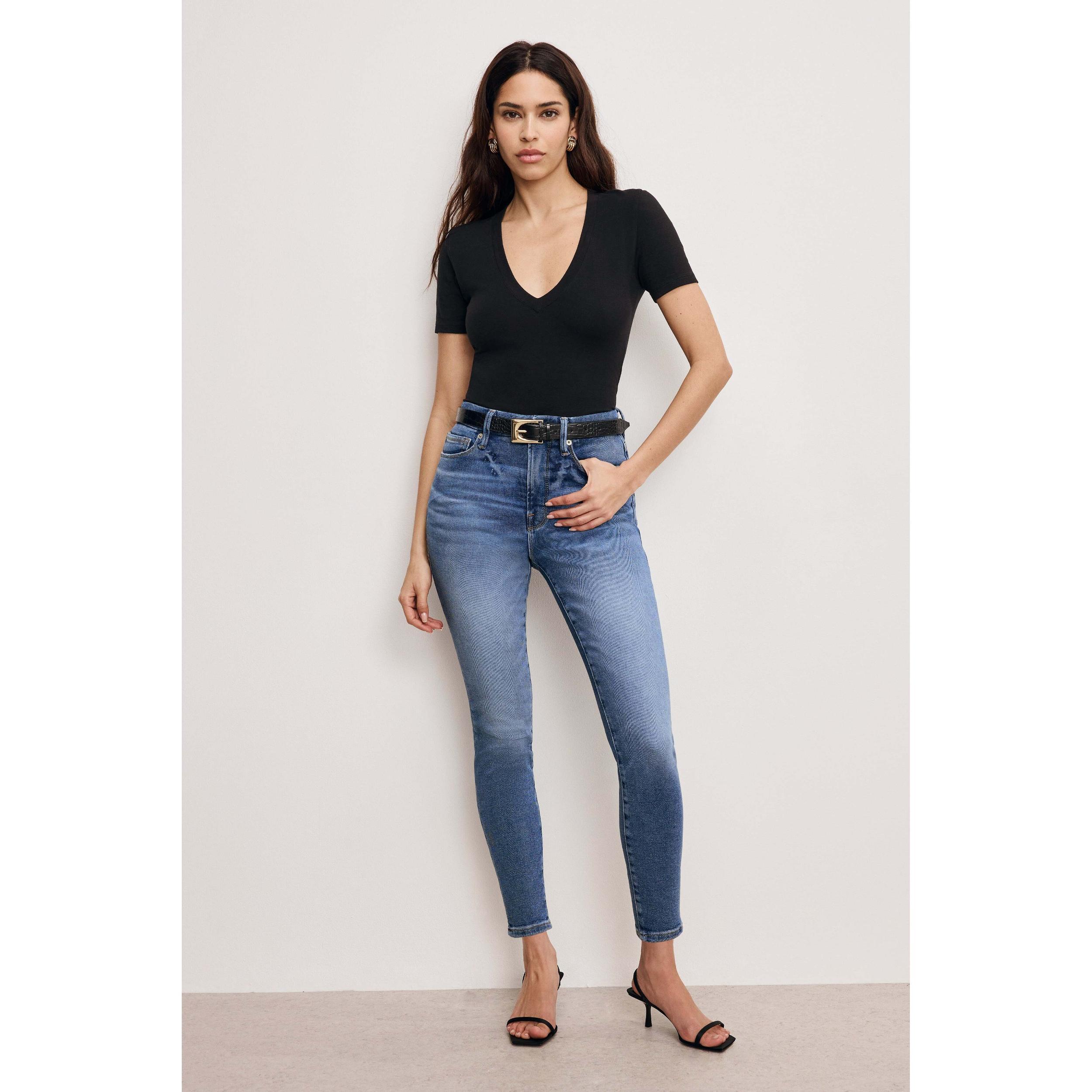 Womens Good Waist Skinny Cropped Jeans | Flat Tummy Tech, Gap-Proof Waistband High Waisted Skinny Jeans | Flat Tummy Tech, Gap- Product Image