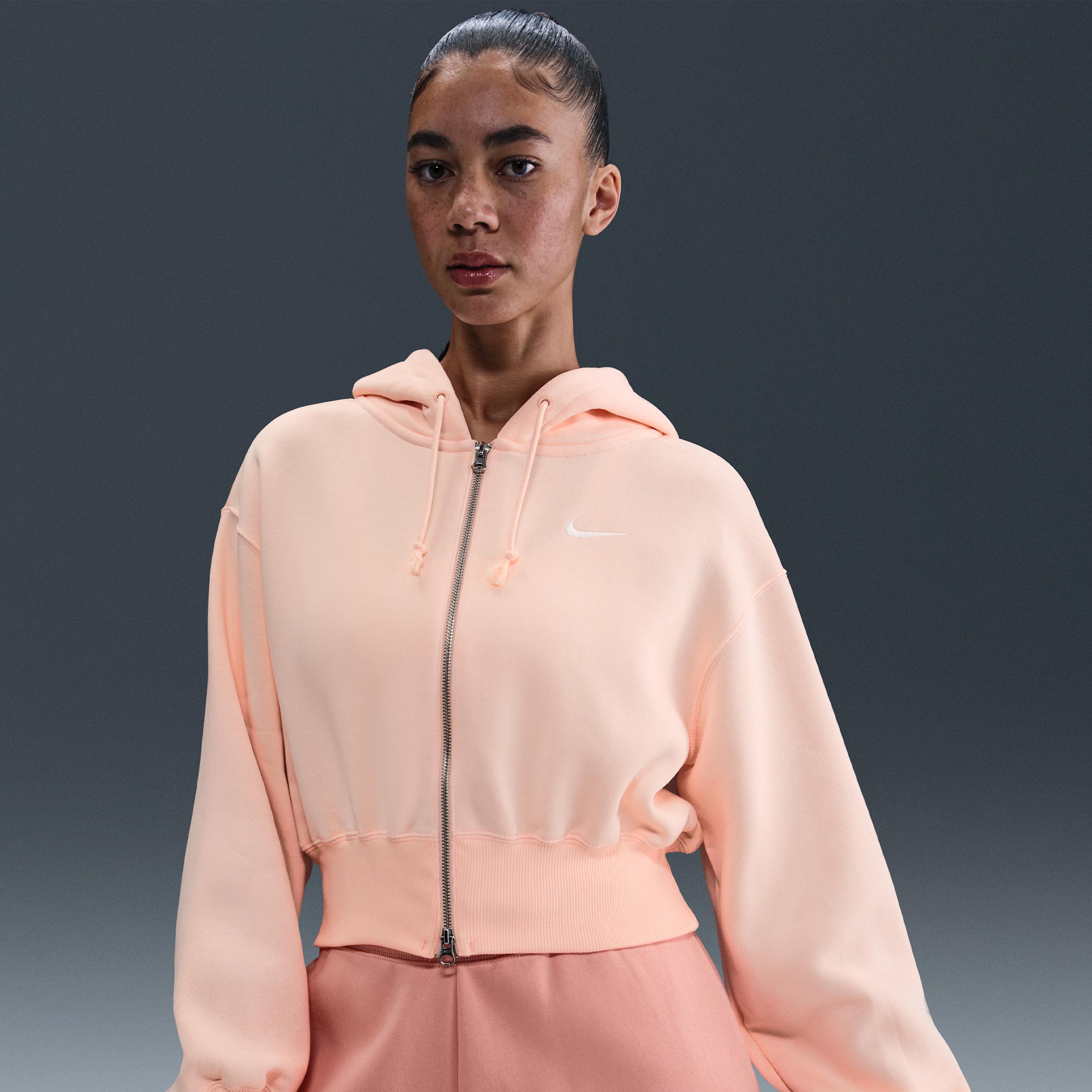 Nike Sportswear Phoenix Fleece Women's Loose Cropped Full-Zip Hoodie Product Image