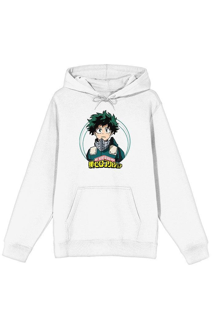 Men's My Hero Academia Izuku Manga Graphic Hoodie, Size: Large, White Product Image