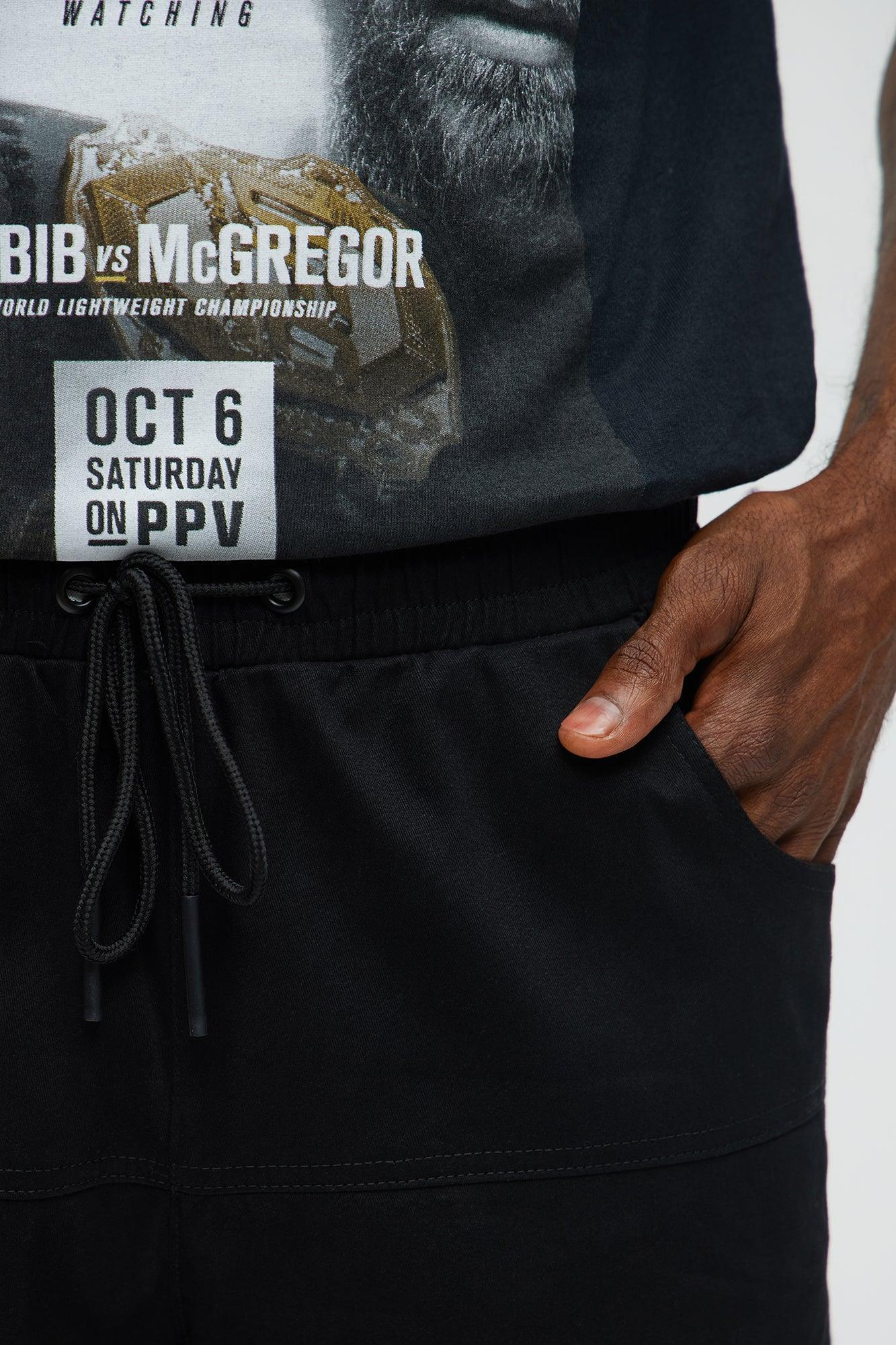 Straight Cargo Ankle Zipper Pants - Black Product Image