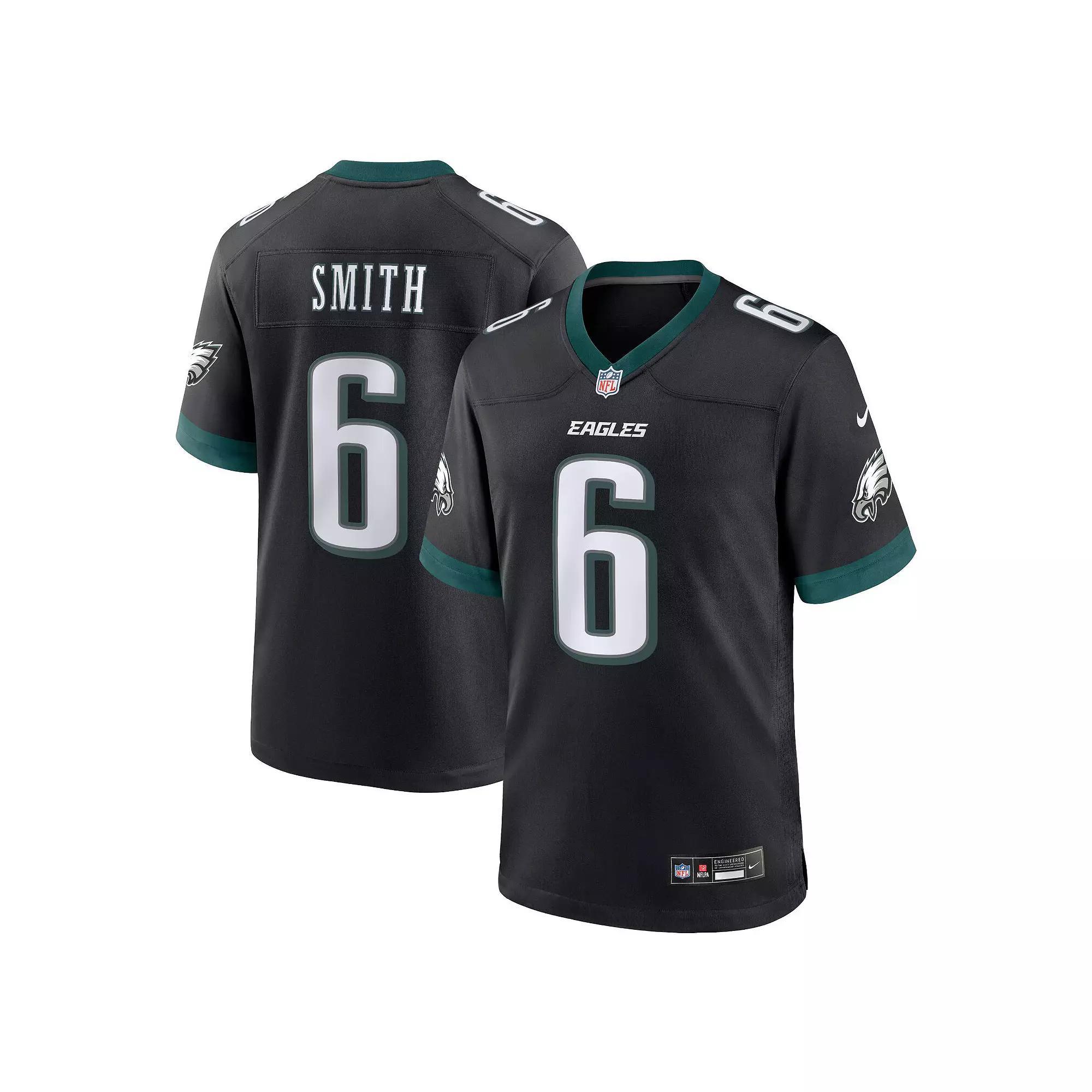 Men's Nike DeVonta Smith Black Philadelphia Eagles Alternate Game Jersey, Size: Small Product Image