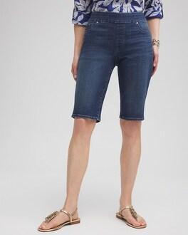 11" Pull-on Denim Shorts Product Image