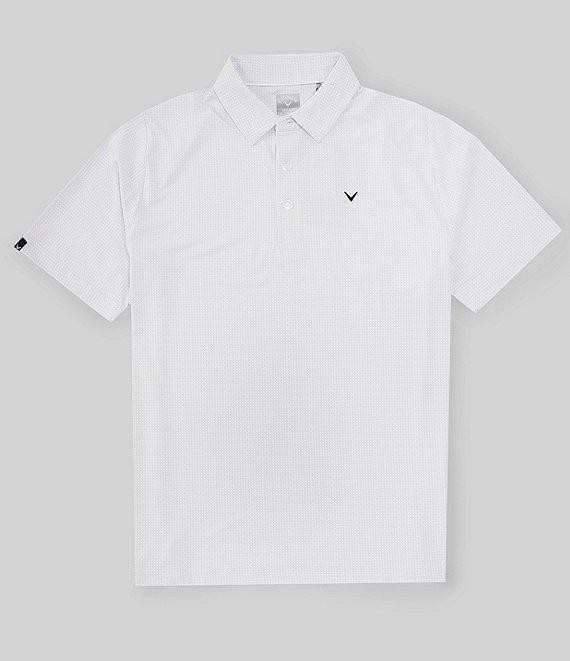 Callaway Chevron Foulard Print Short Sleeve Golf Polo Shirt Product Image