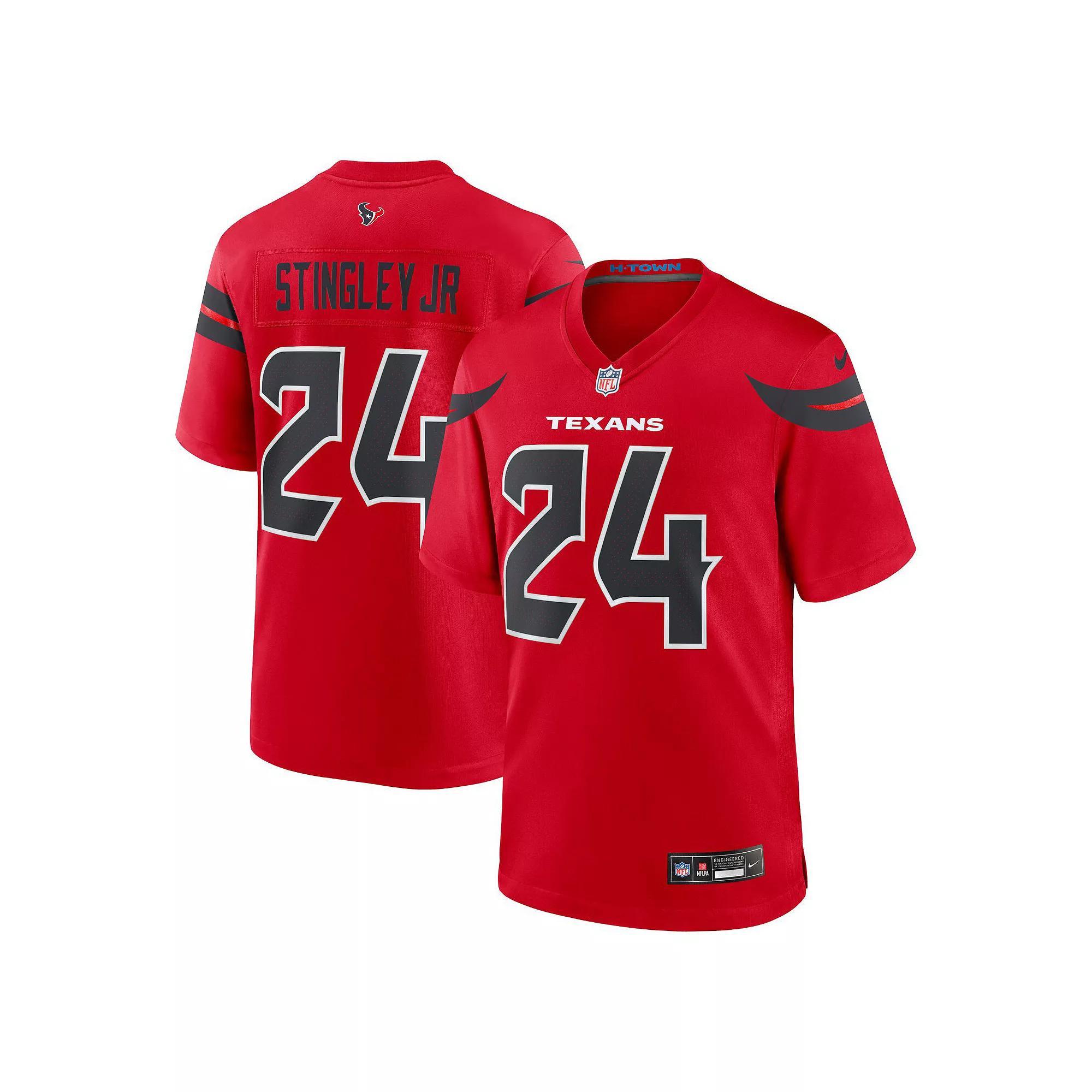 Men's Nike Derek Stingley Jr. Red Houston Texans Alternate Game Jersey, Size: Medium Product Image