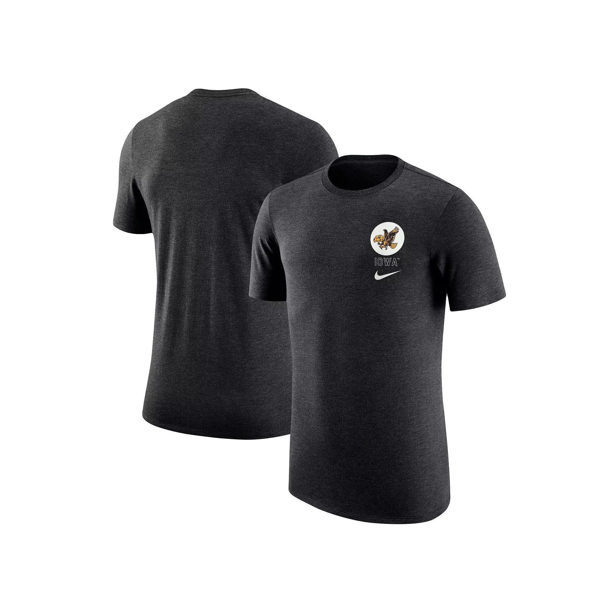 Men's Nike Heather Gray Tennessee Volunteers Retro Tri-Blend T-Shirt, Size: Medium, Grey Product Image