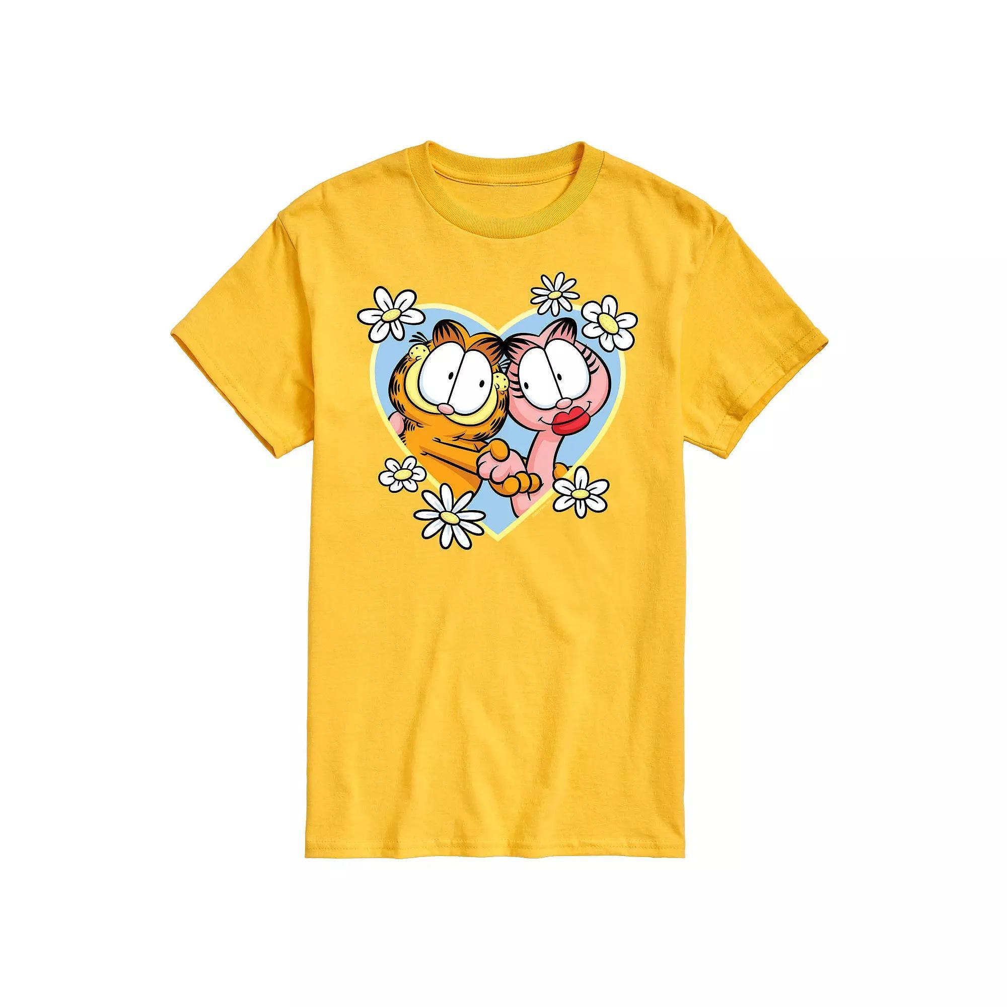 Mens Garfield Heart Graphic Tee Product Image